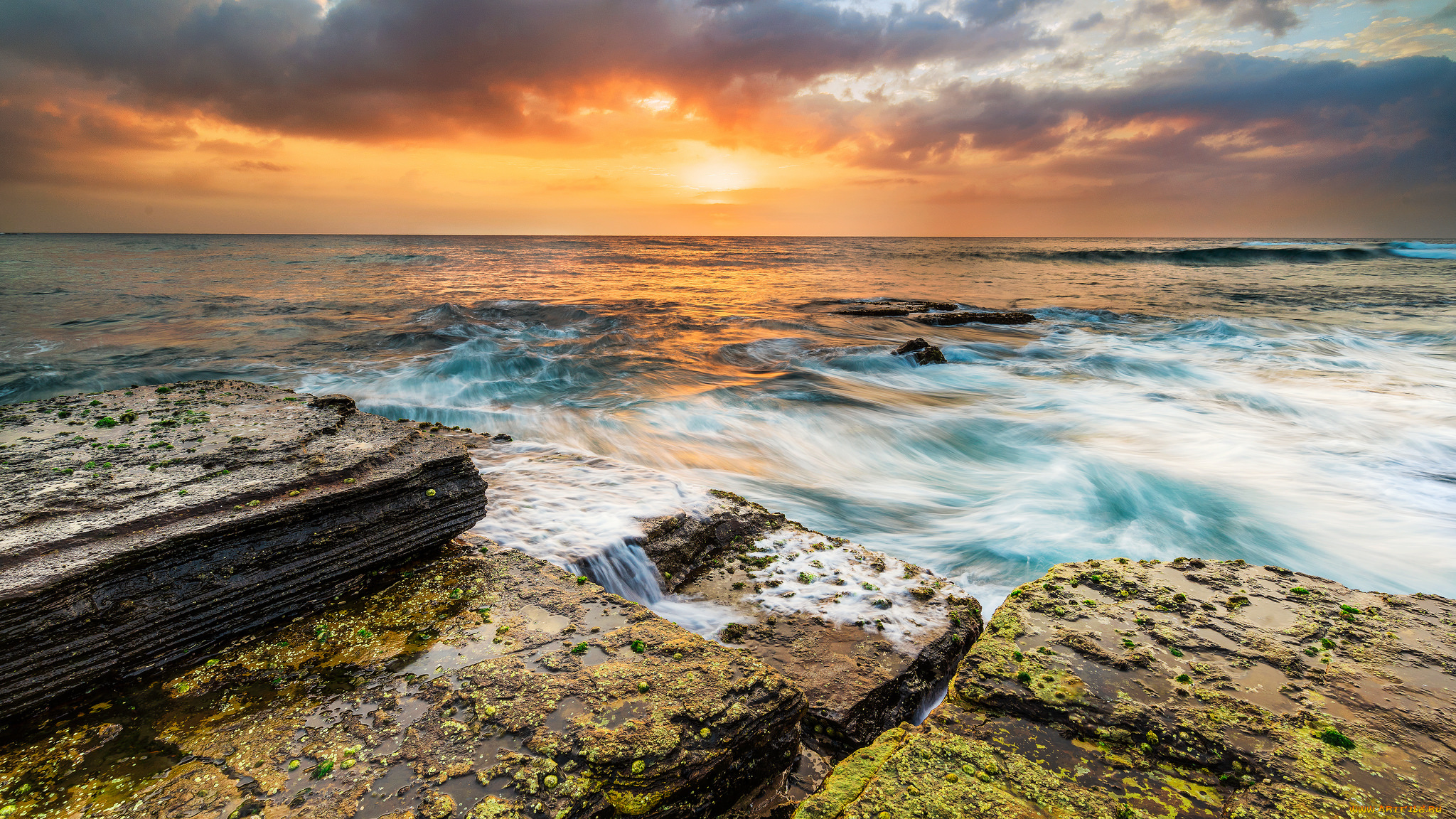 природа, побережье, берег, море