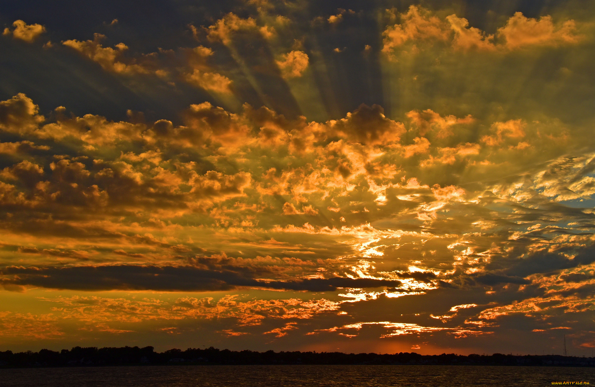 природа, восходы, закаты, закат