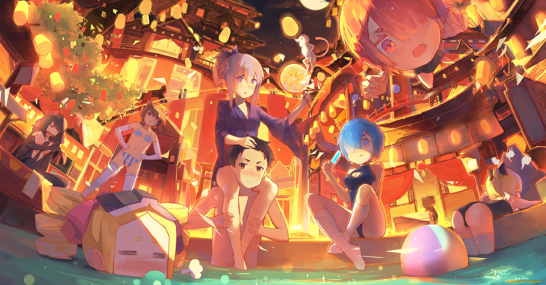 аниме, re, , zero, kara, hajimeru, isekai, seikatsu, персонажи