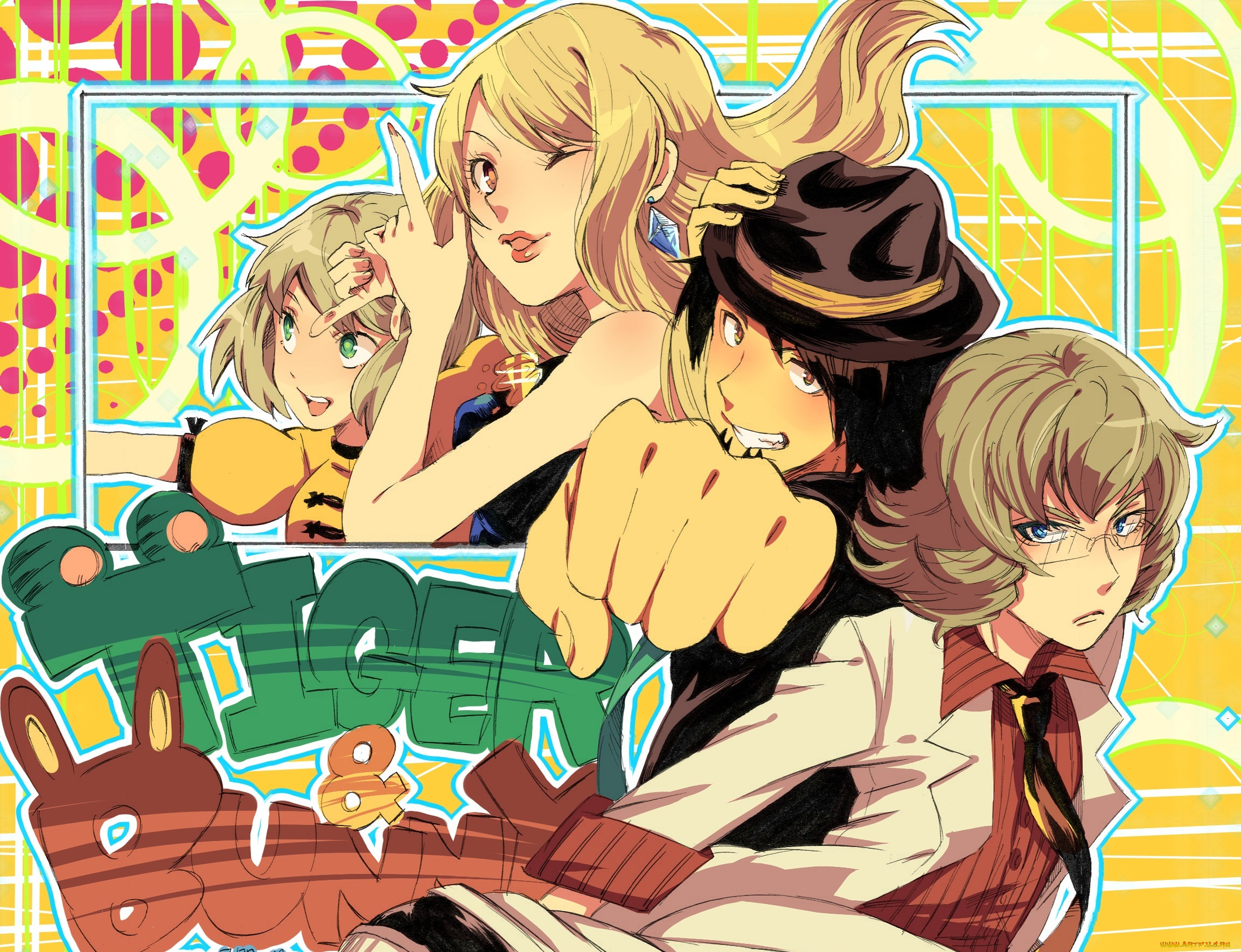 аниме, tiger, and, bunny, персонажи