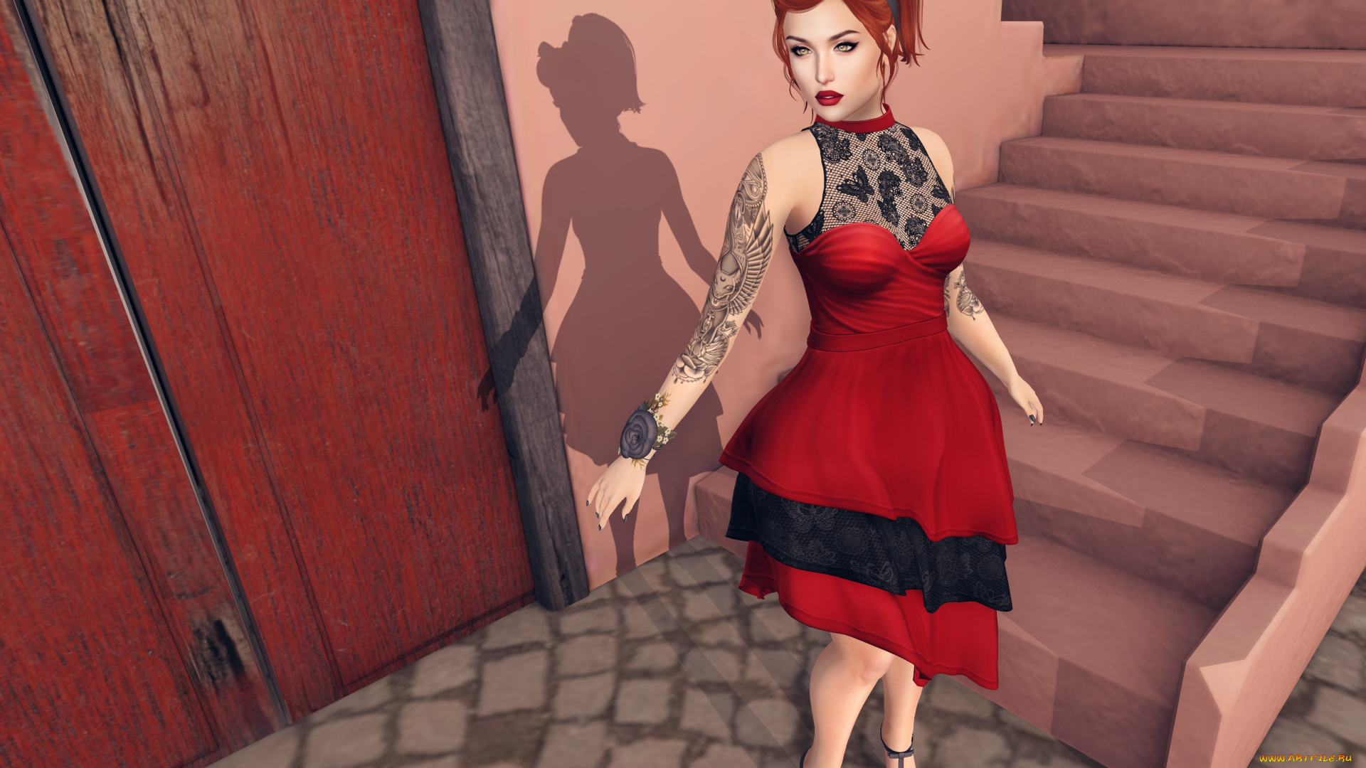 3д, графика, люди, , people, фон, взгляд, девушка