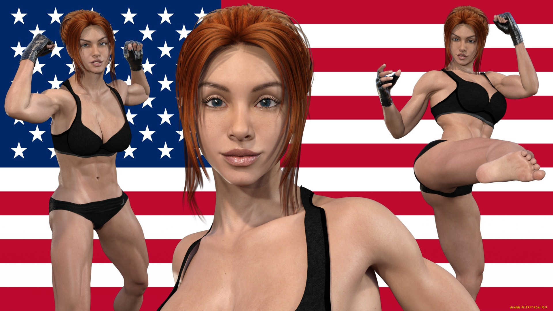 3д, графика, спорт, , sport, фон, поза, взгляд, девушка