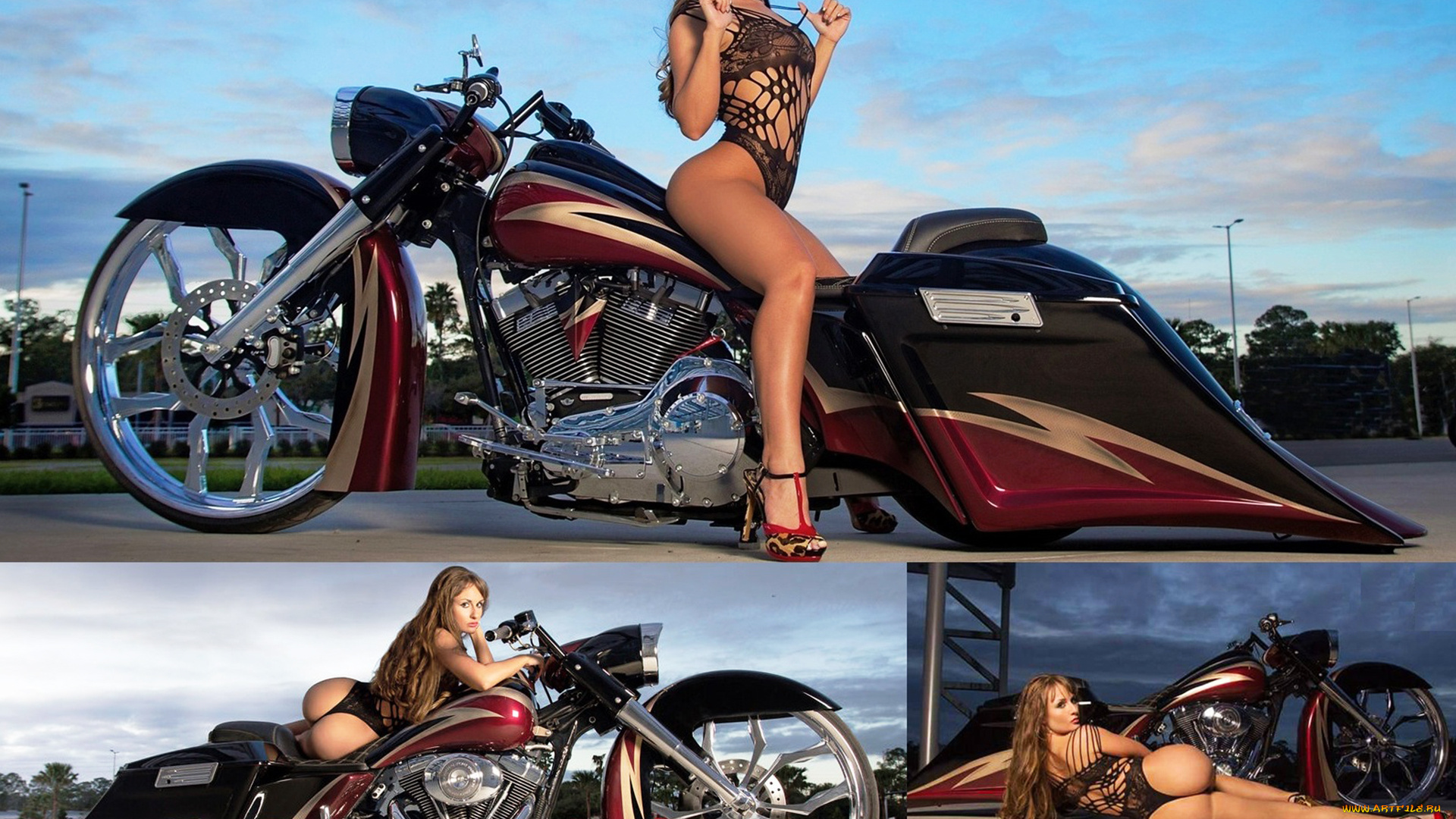 moto, girl, мотоциклы, мото, с, девушкой, girl, moto