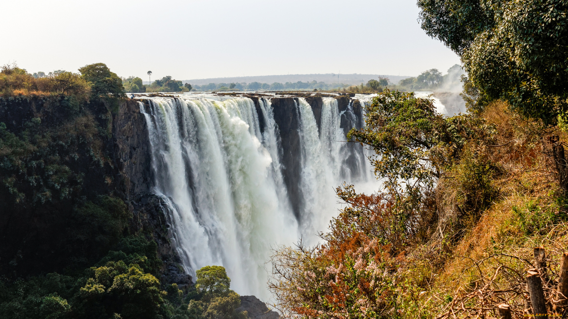 природа, водопады, простор