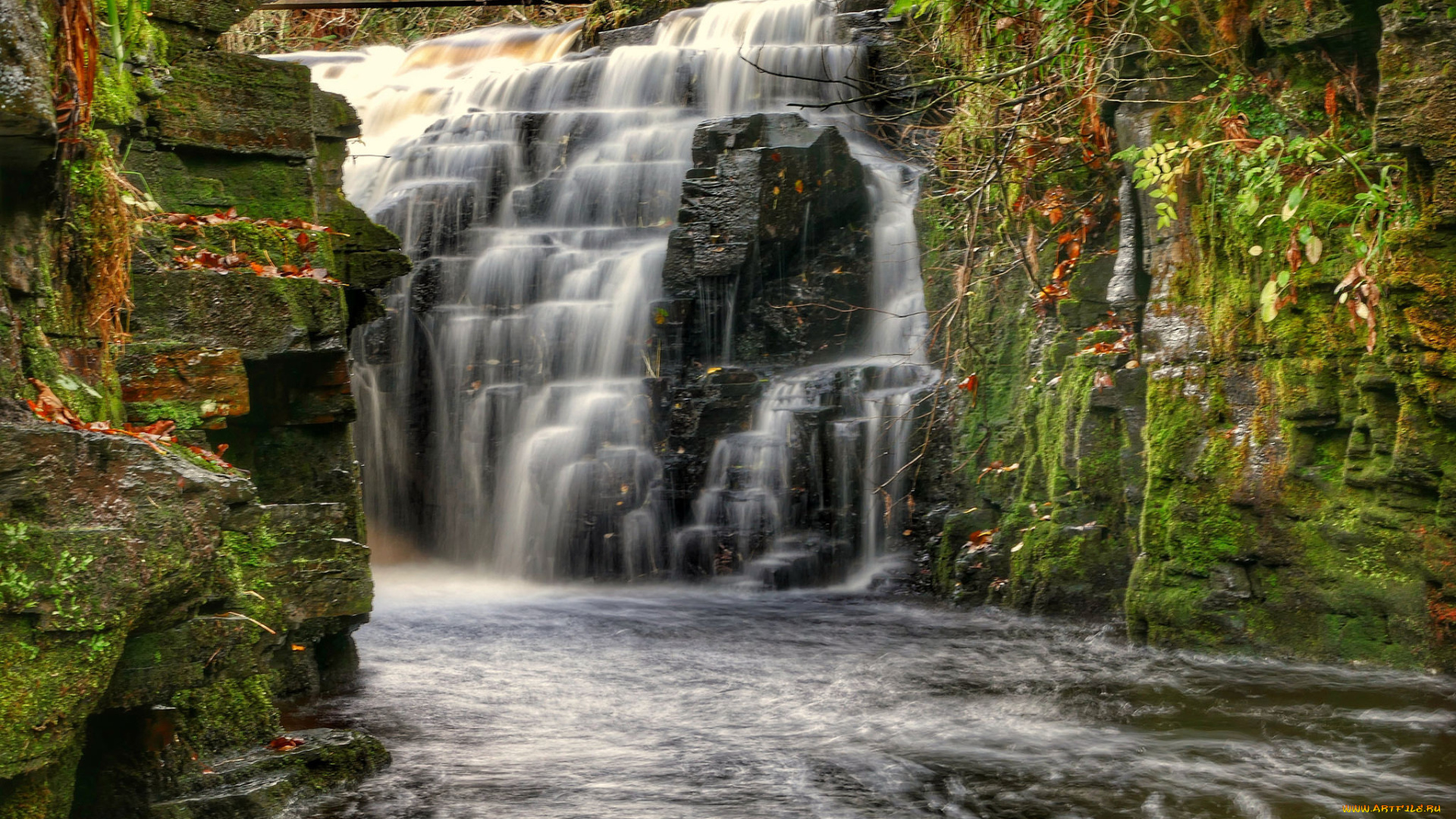 природа, водопады, простор