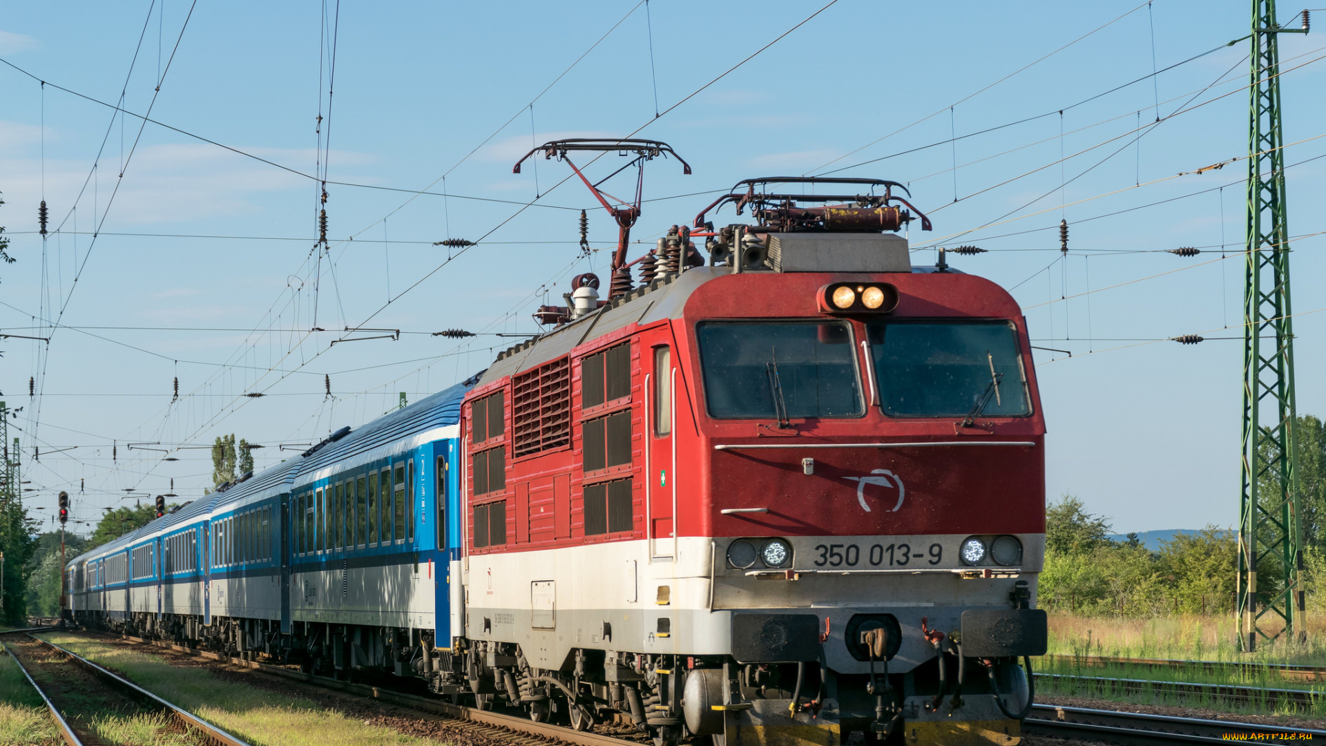 техника, электровозы, локомотив, состав