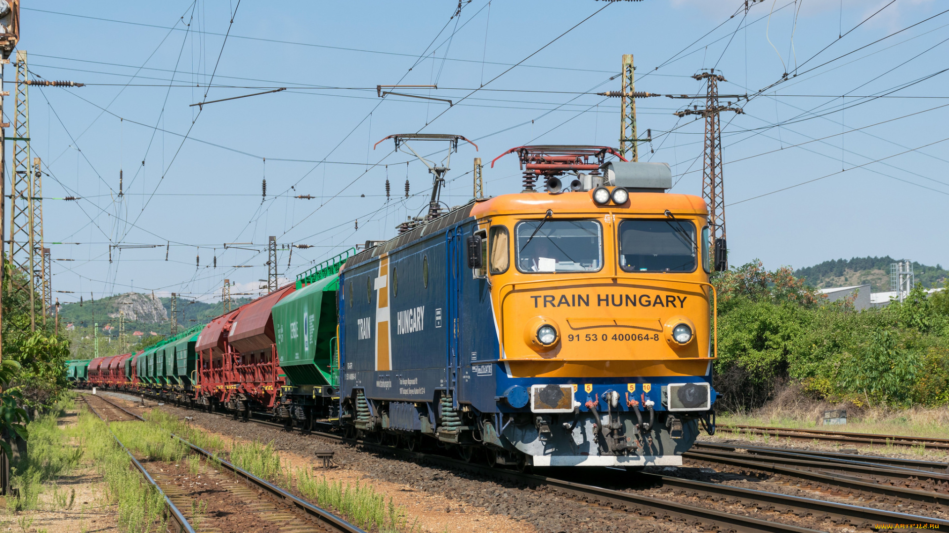 техника, электровозы, локомотив, состав