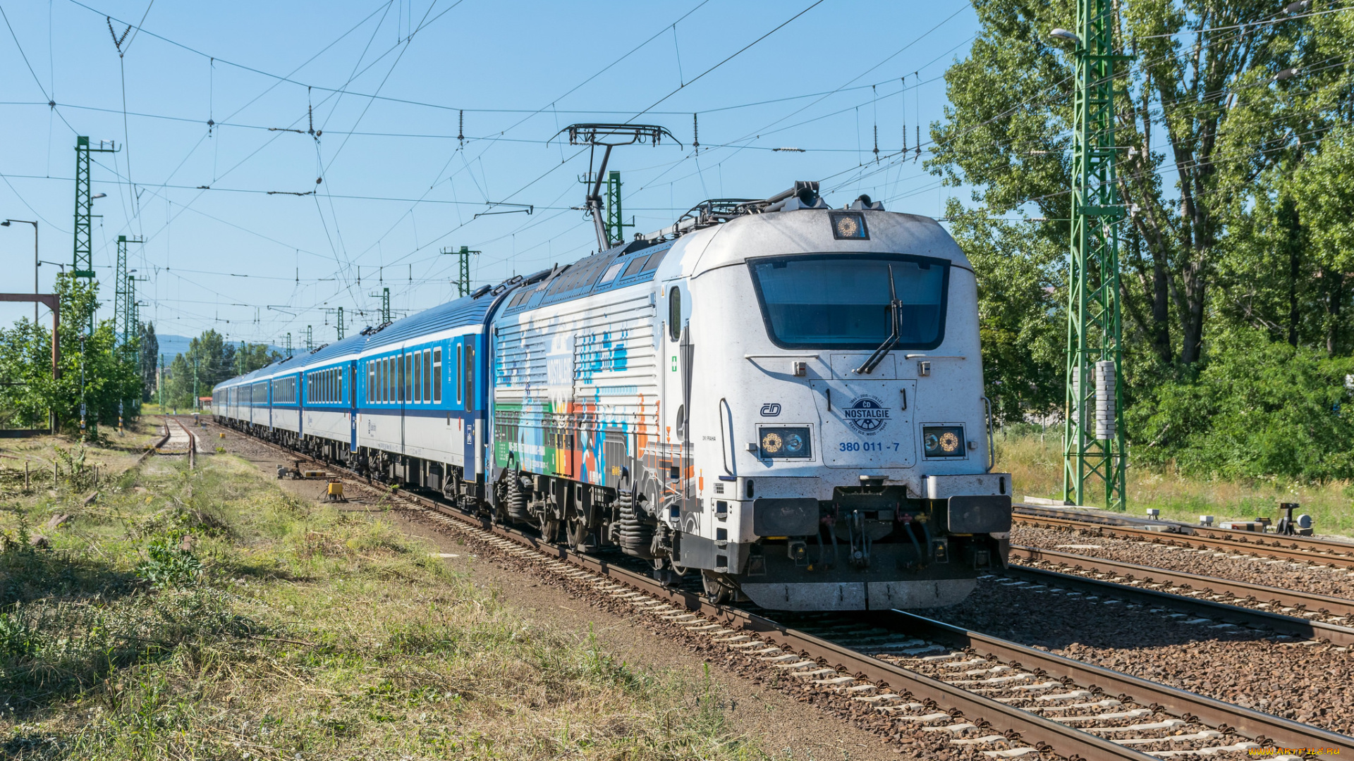 техника, электровозы, состав, локомотив