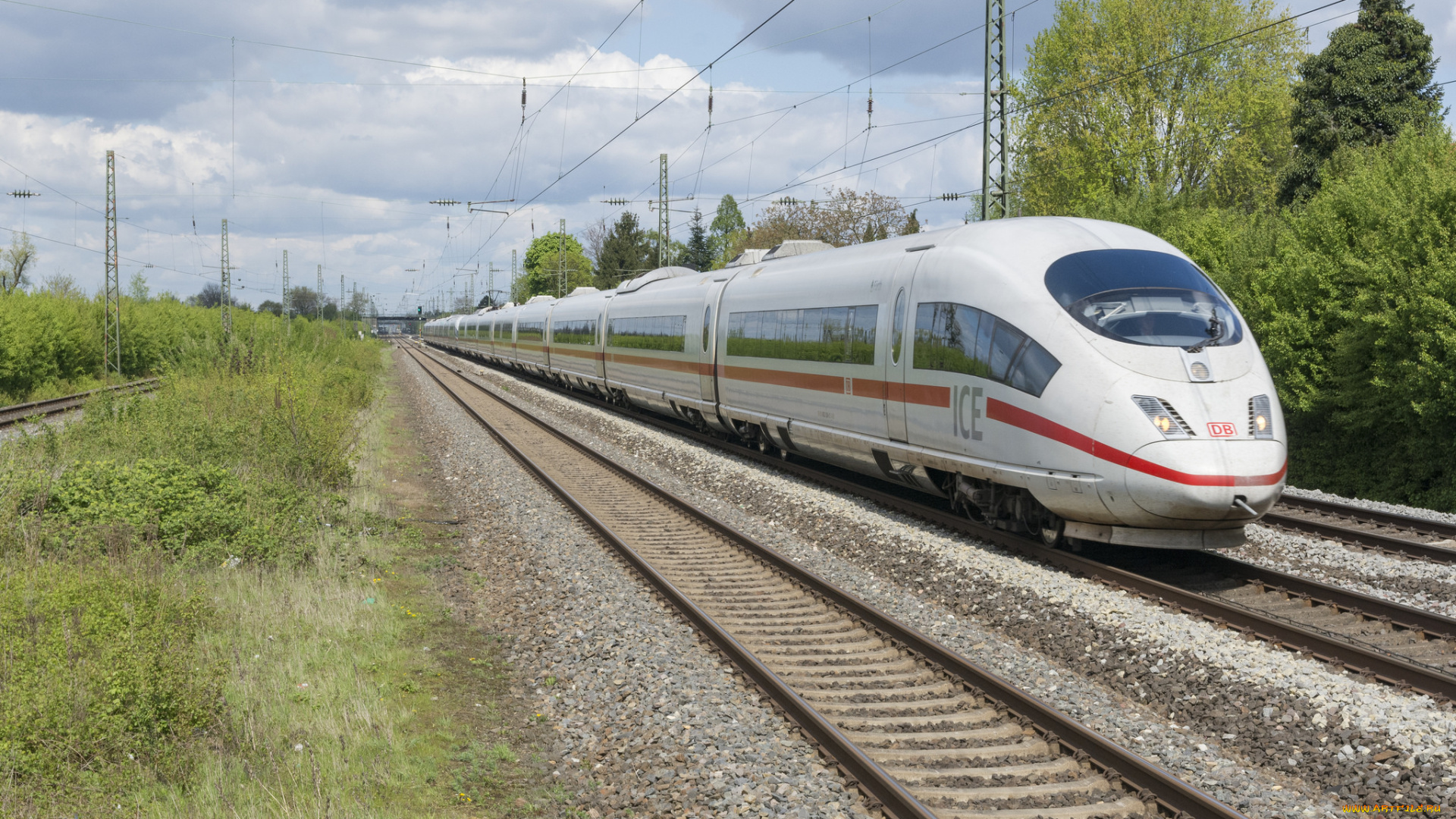 техника, поезда, локомотив, состав