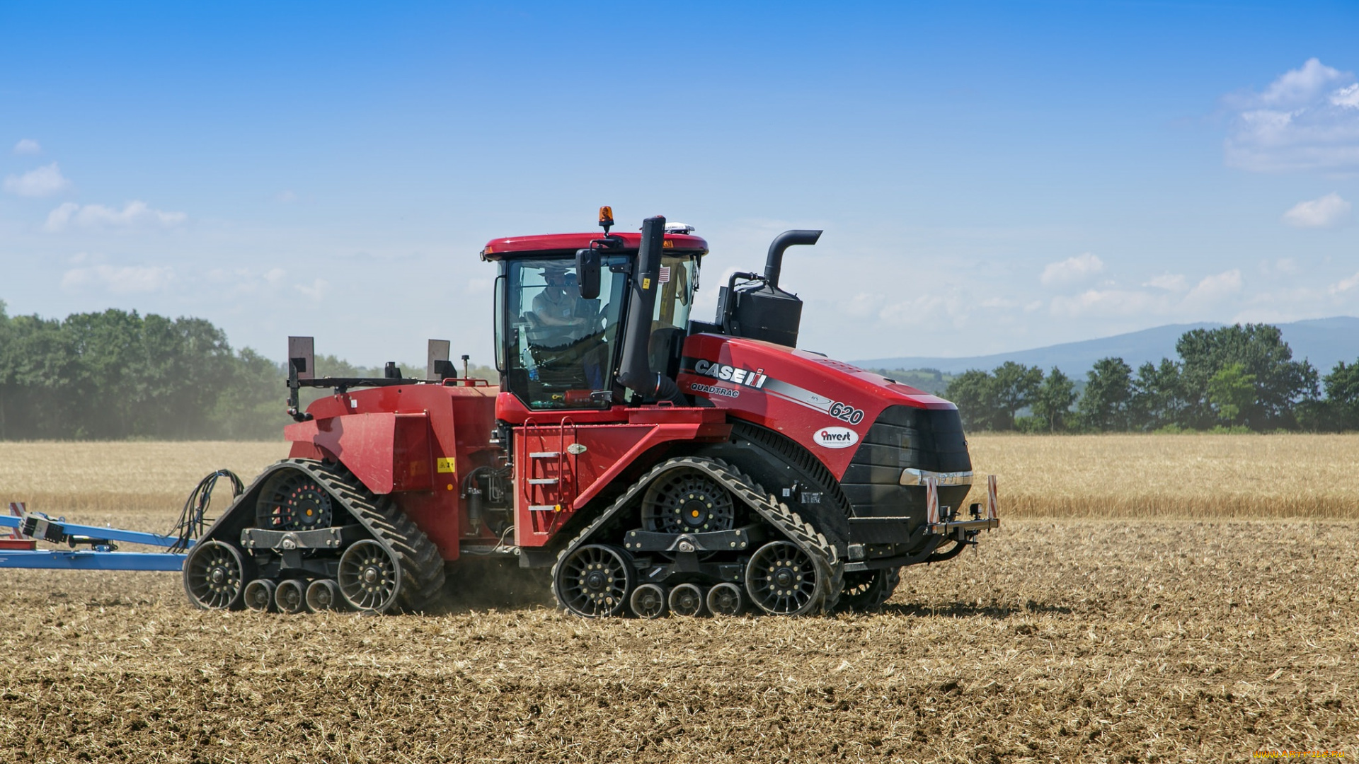 техника, тракторы, на, гусенецах, работы, сельхоз