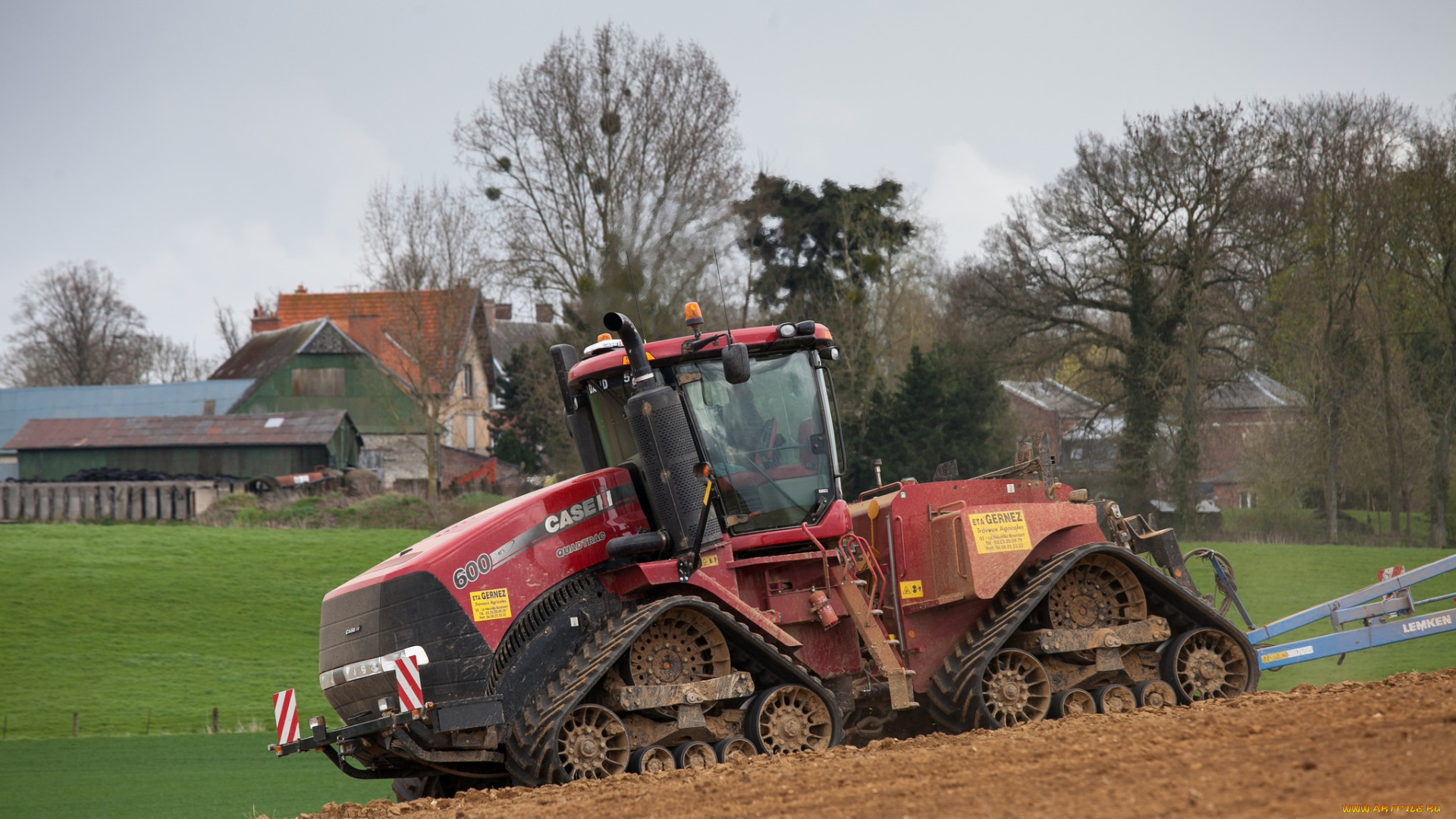 техника, тракторы, на, гусенецах, сельхоз, работы