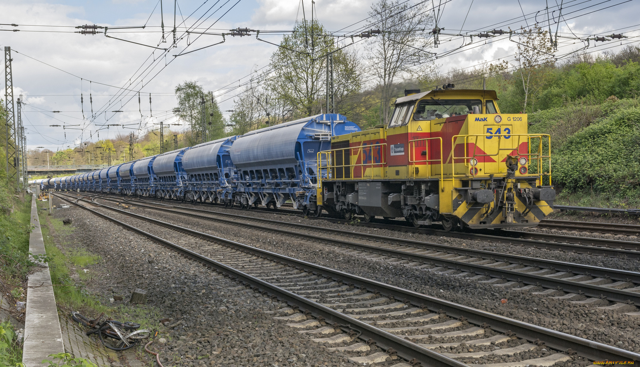 техника, поезда, состав, локомотив