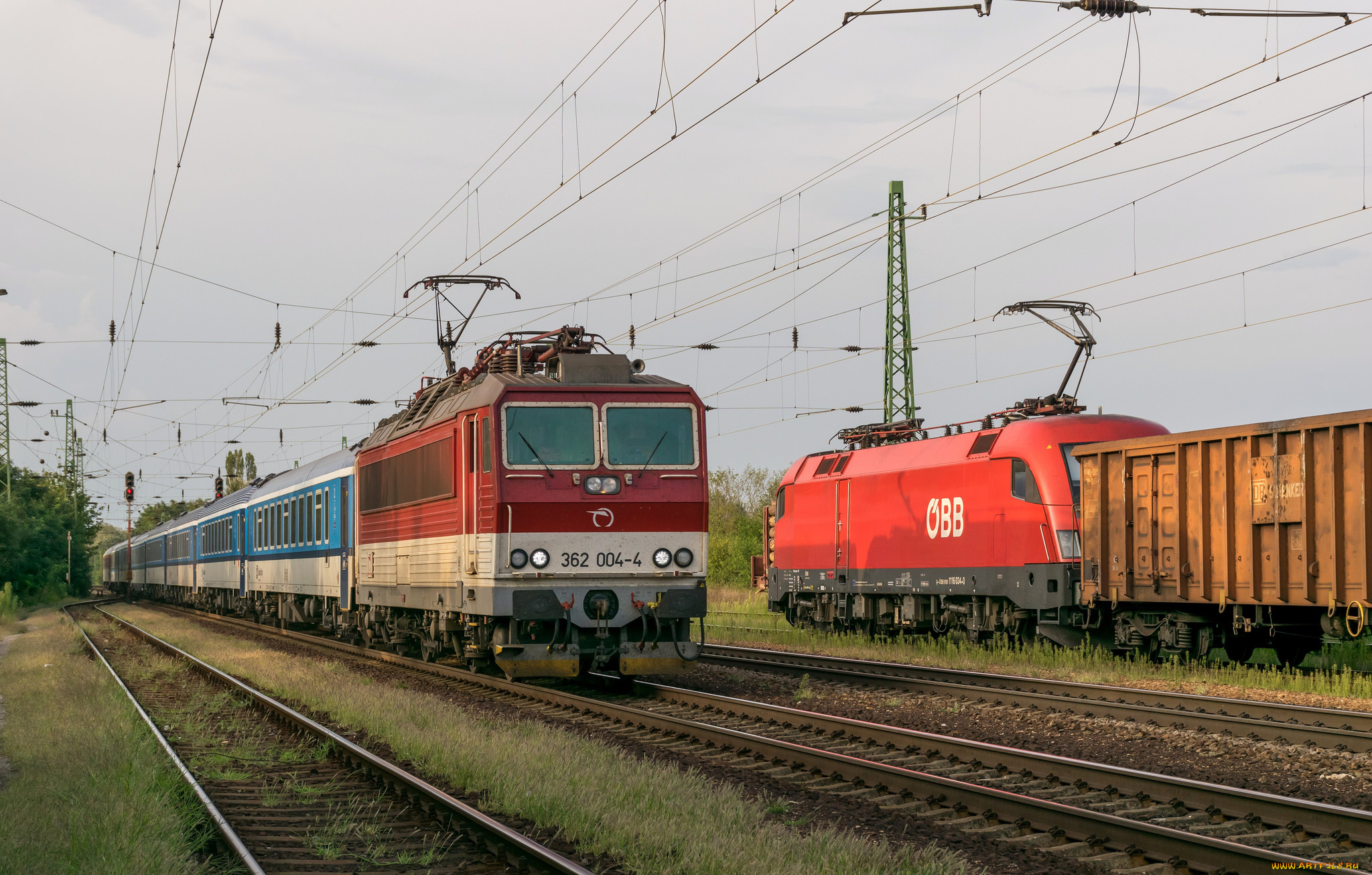 техника, электровозы, локомотив, состав