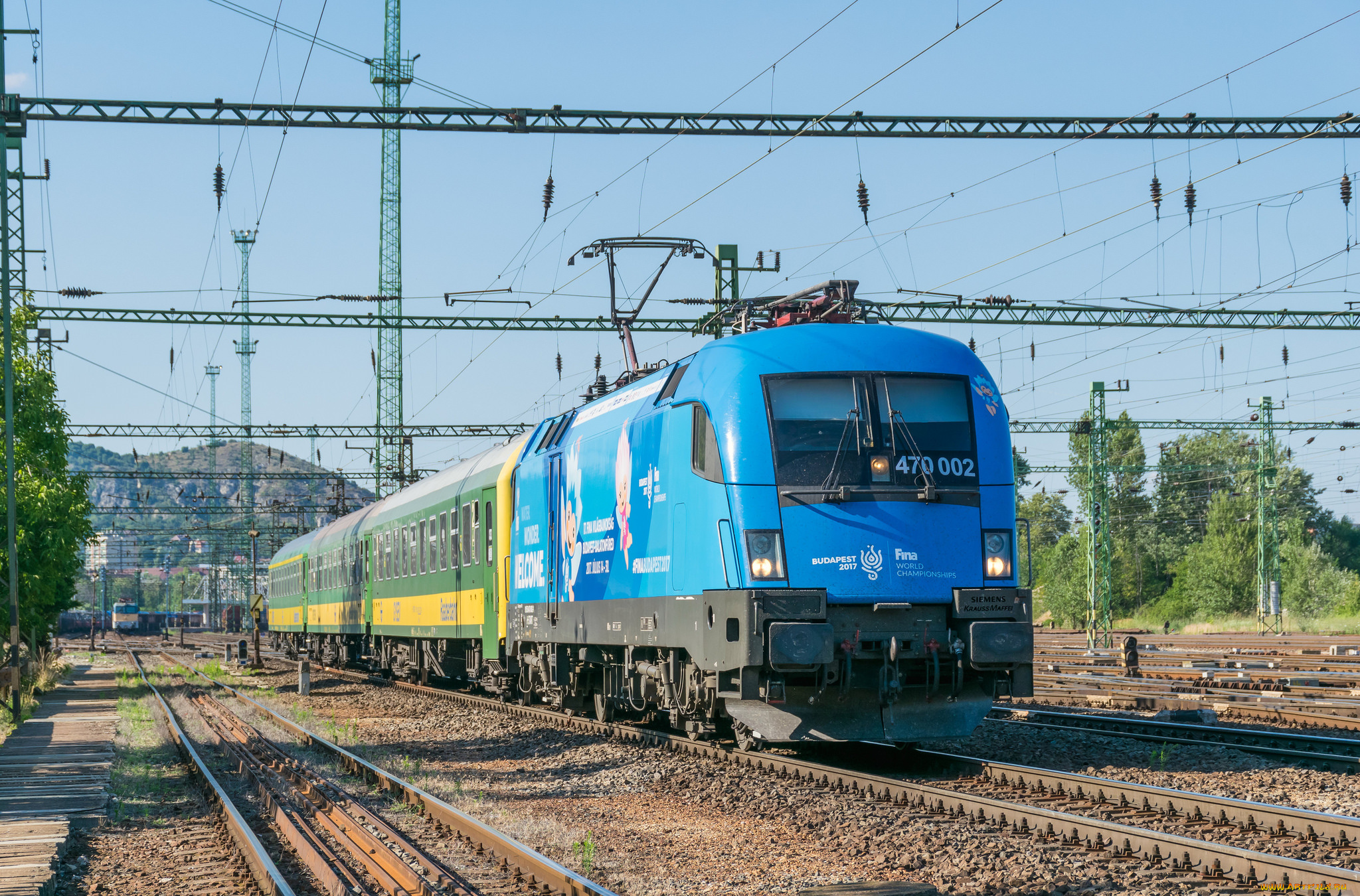 техника, электровозы, локомотив, состав