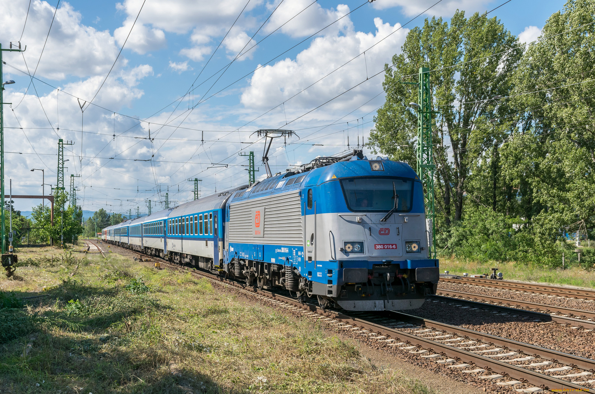 техника, электровозы, локомотив, состав