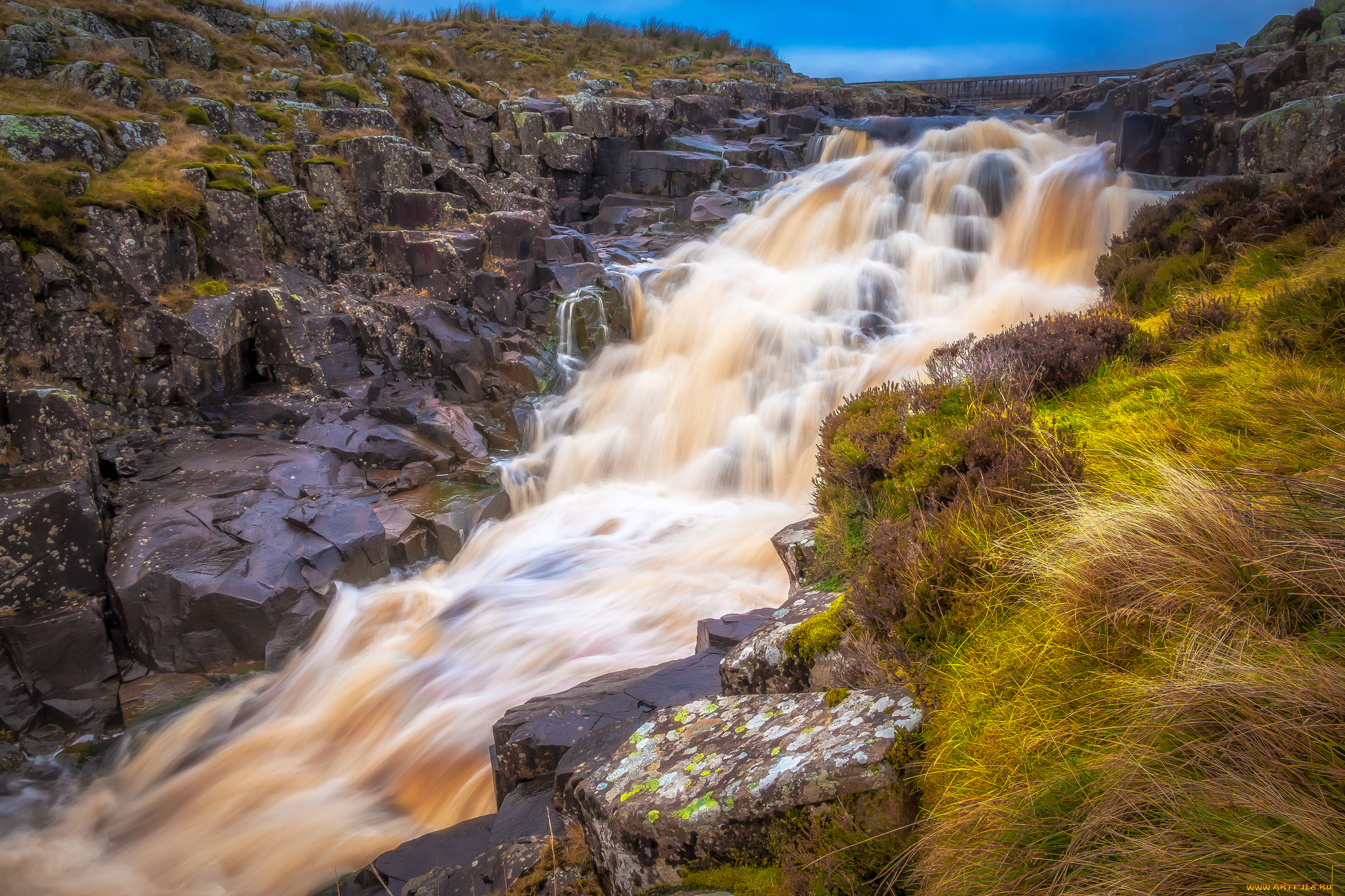 природа, водопады, простор