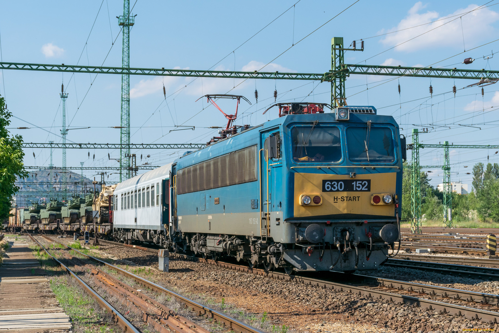 техника, электровозы, локомотив, состав