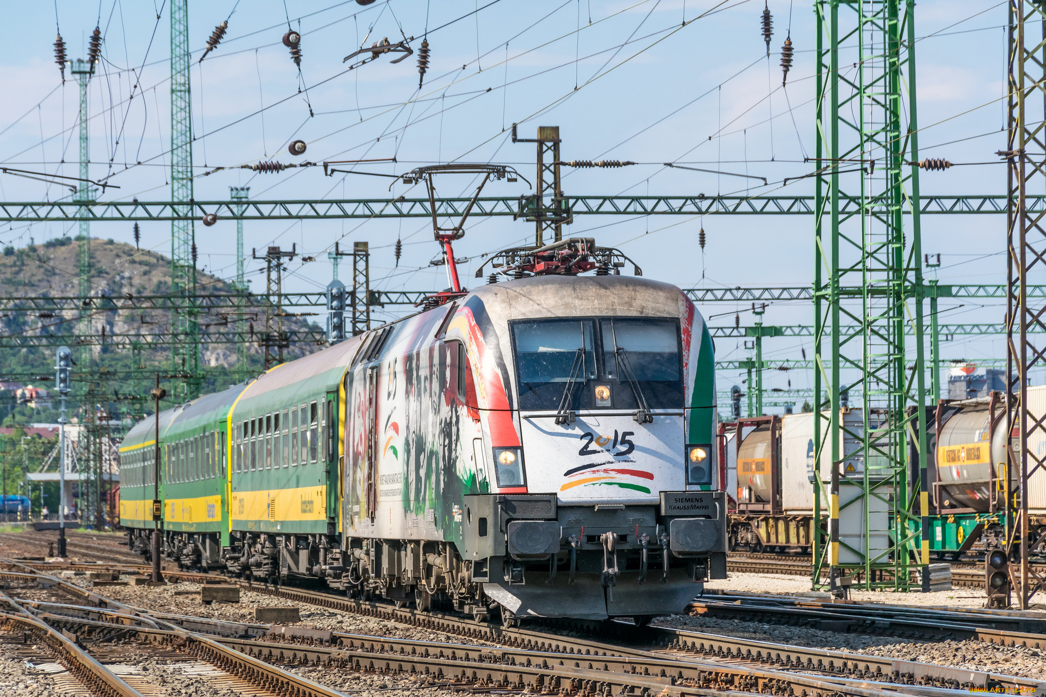 техника, электровозы, состав, локомотив