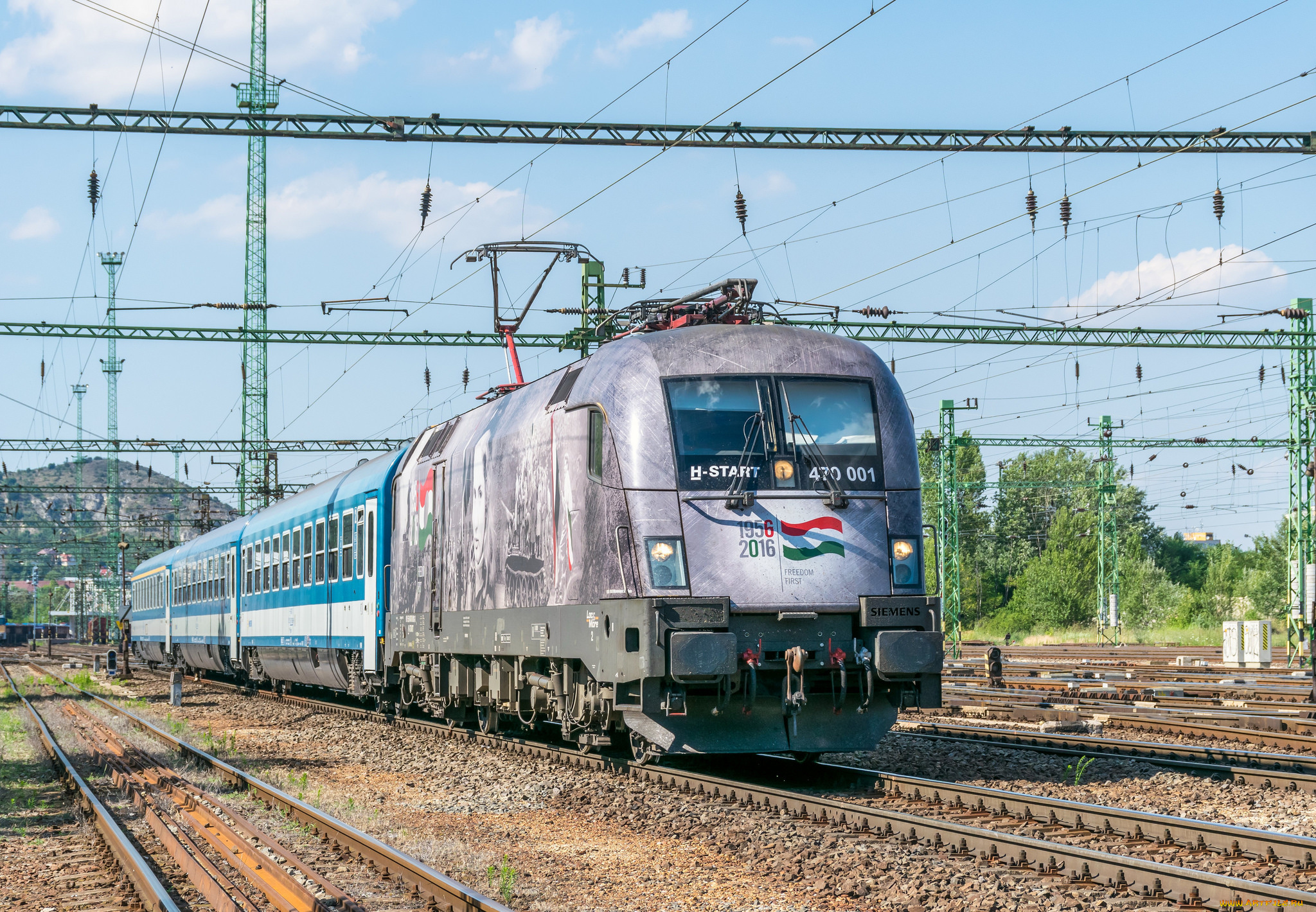 техника, электровозы, локомотив, состав