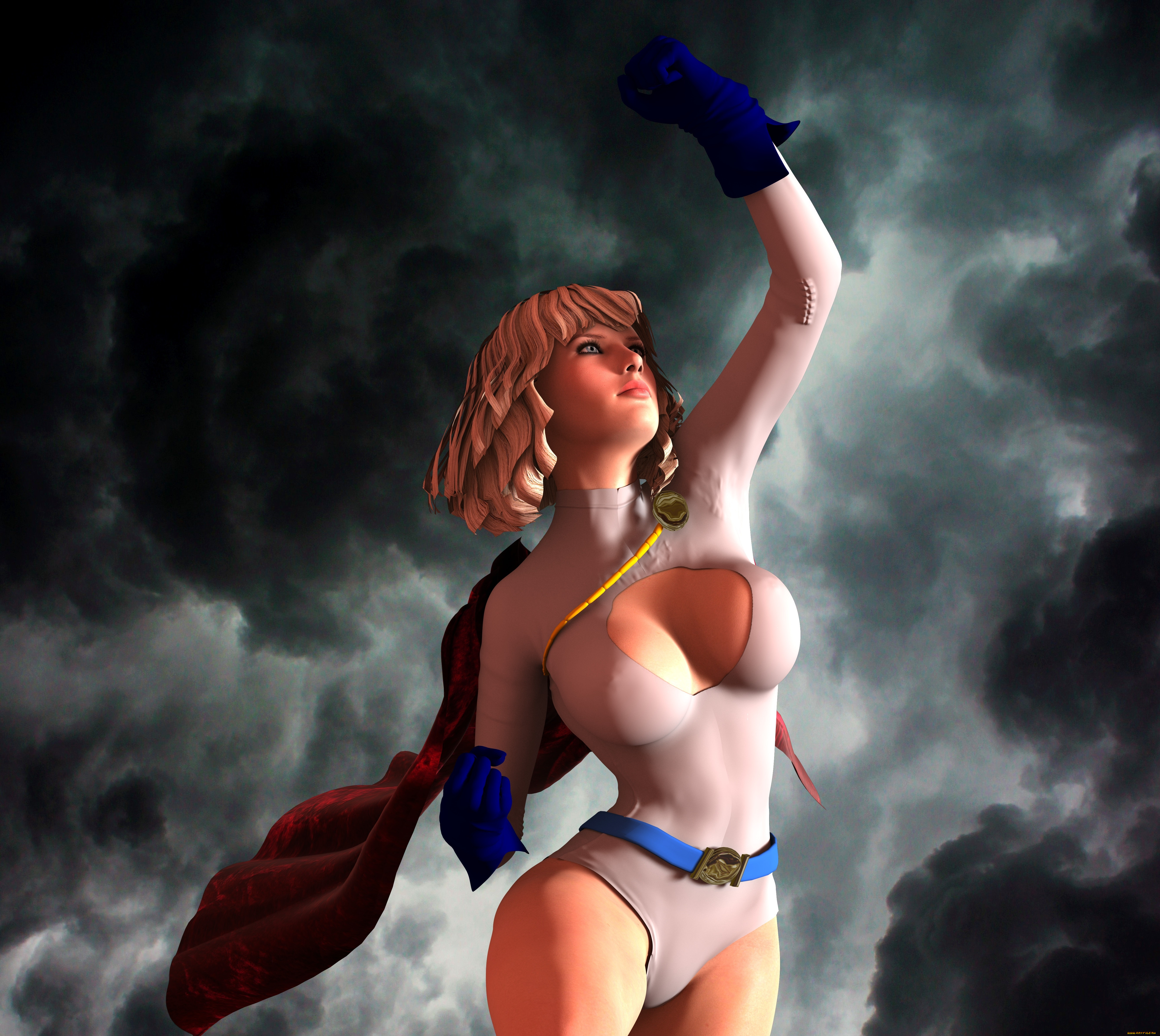 3д, графика, фантазия, , fantasy, фон, взгляд, девушка