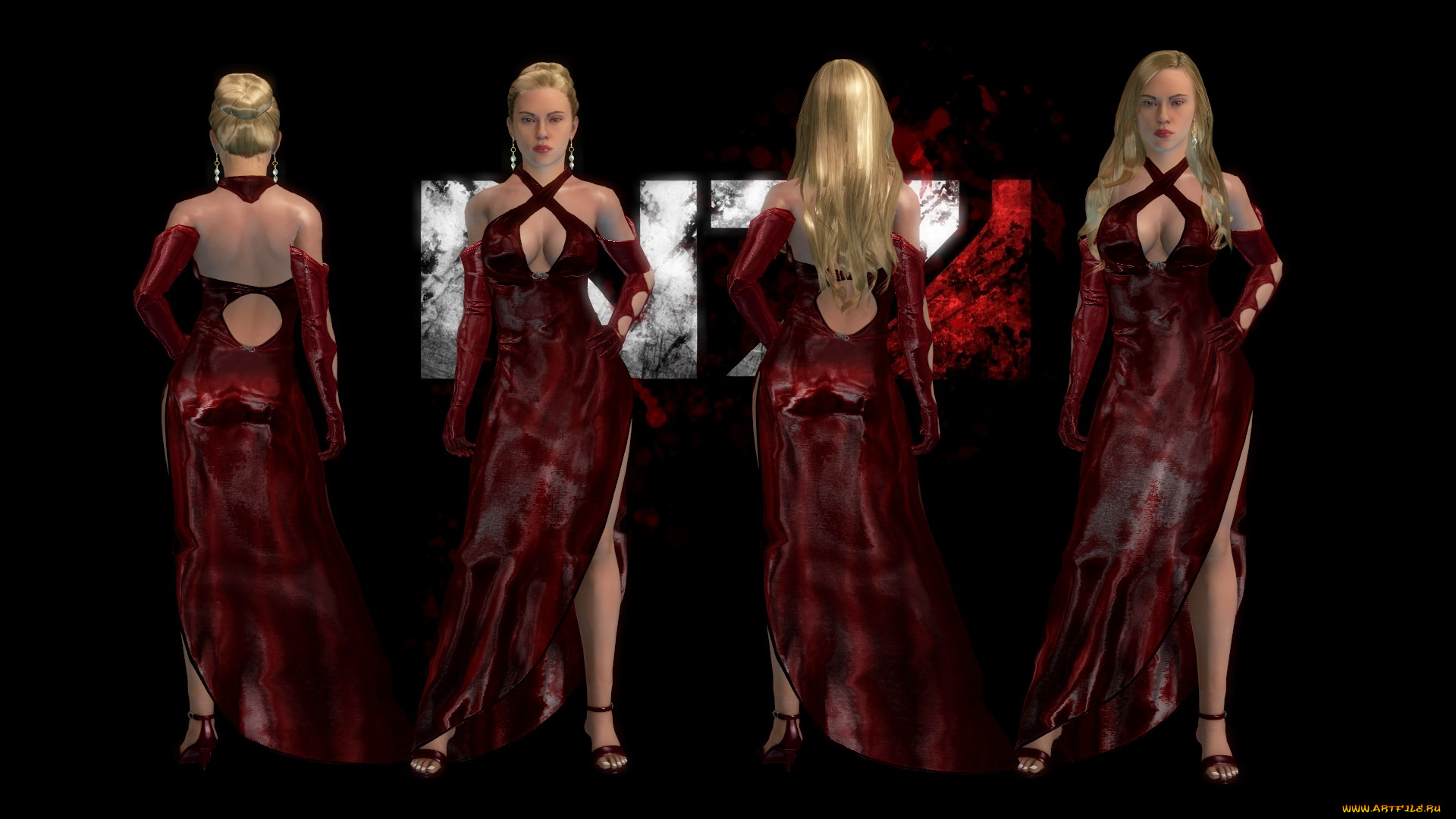 3д, графика, фантазия, , fantasy, фон, взгляд, девушки