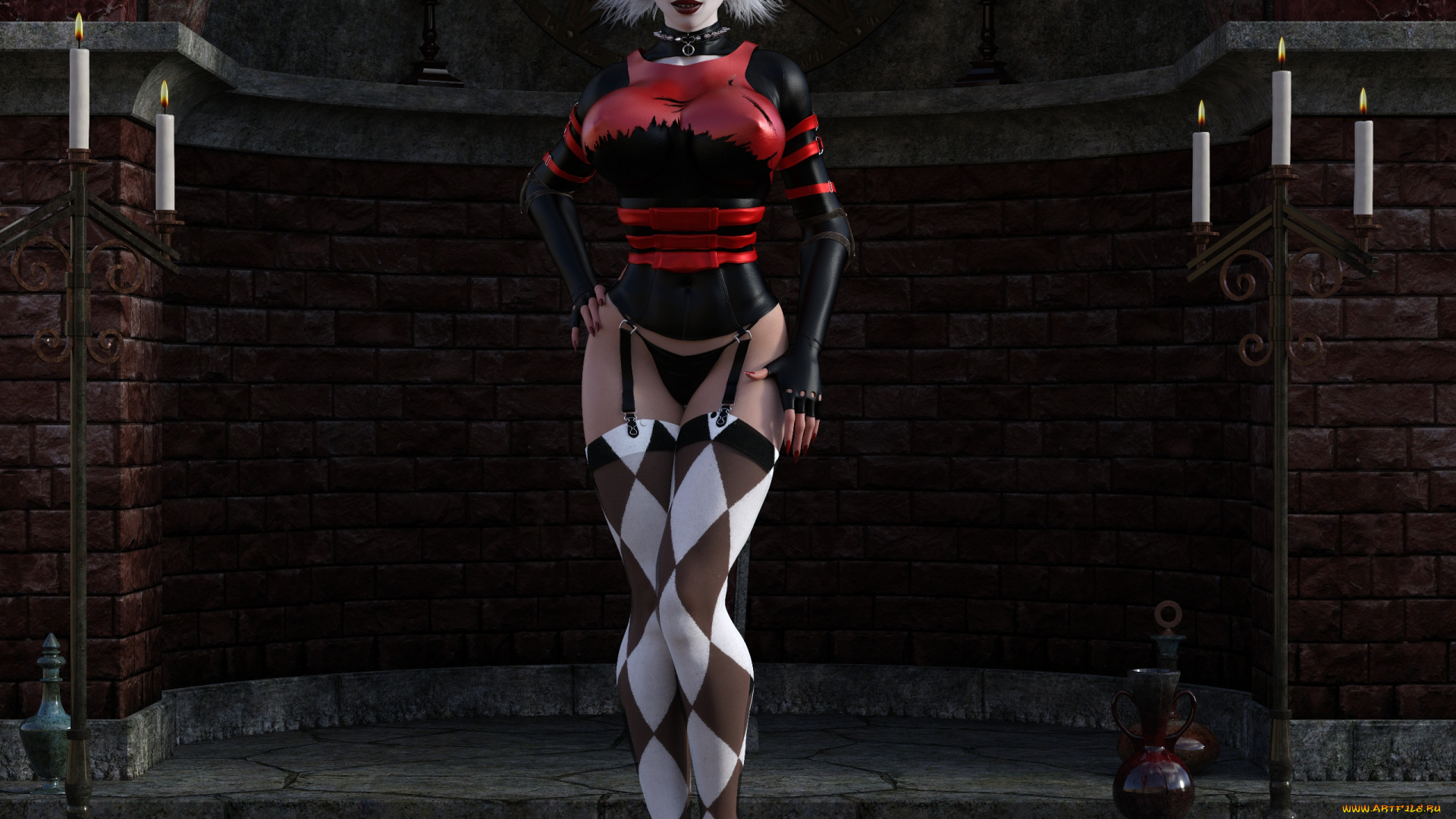 3д, графика, фантазия, , fantasy, фон, взгляд, девушка