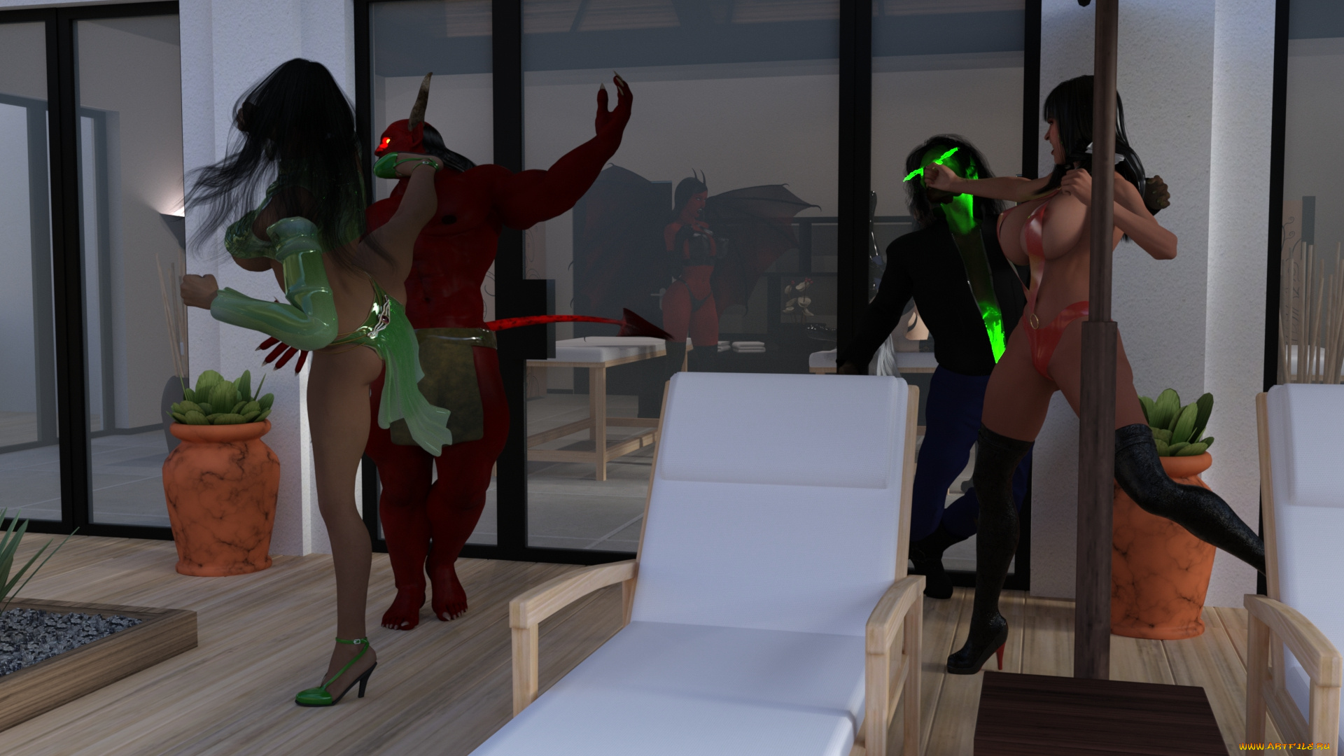 3д, графика, фантазия, , fantasy, фон, взгляд, девушка