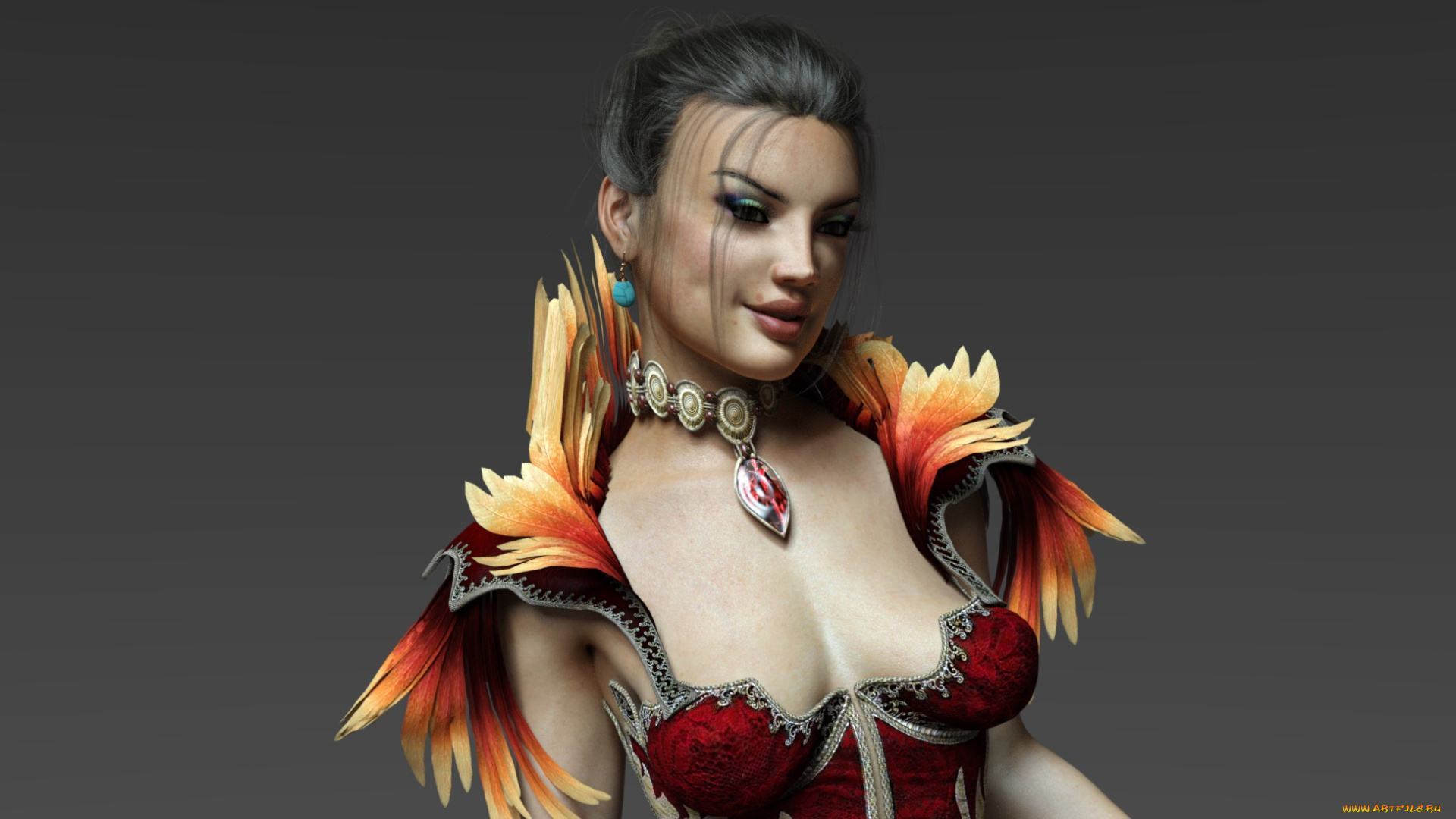 3д, графика, люди, , people, фон, девушка, взгляд