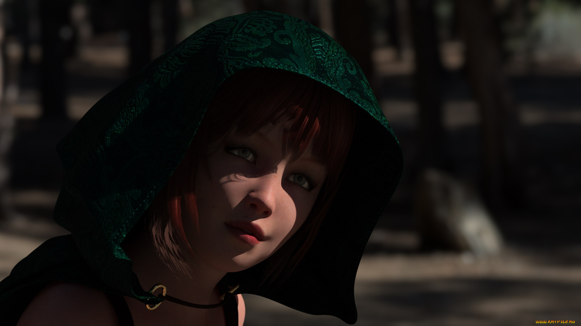 3д, графика, портрет, , portraits, девушка, взгляд, фон