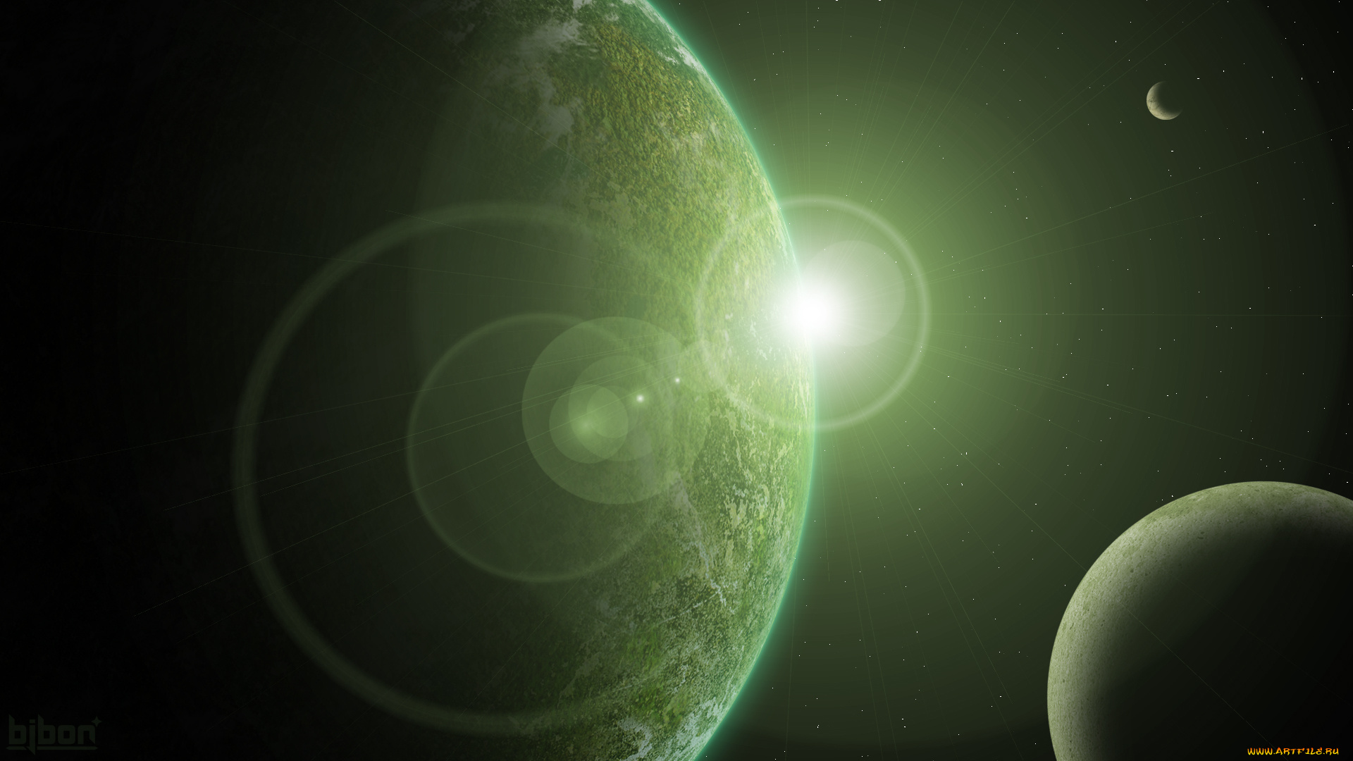 космос, арт, звезды, галактики, вселенная, планеты