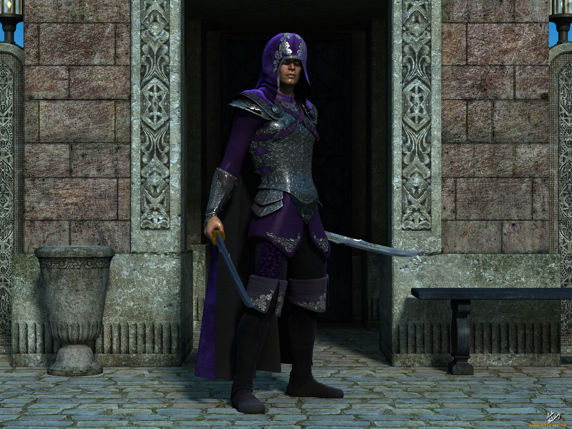 3д, графика, фантазия, , fantasy, мужчина, взгляд, фон