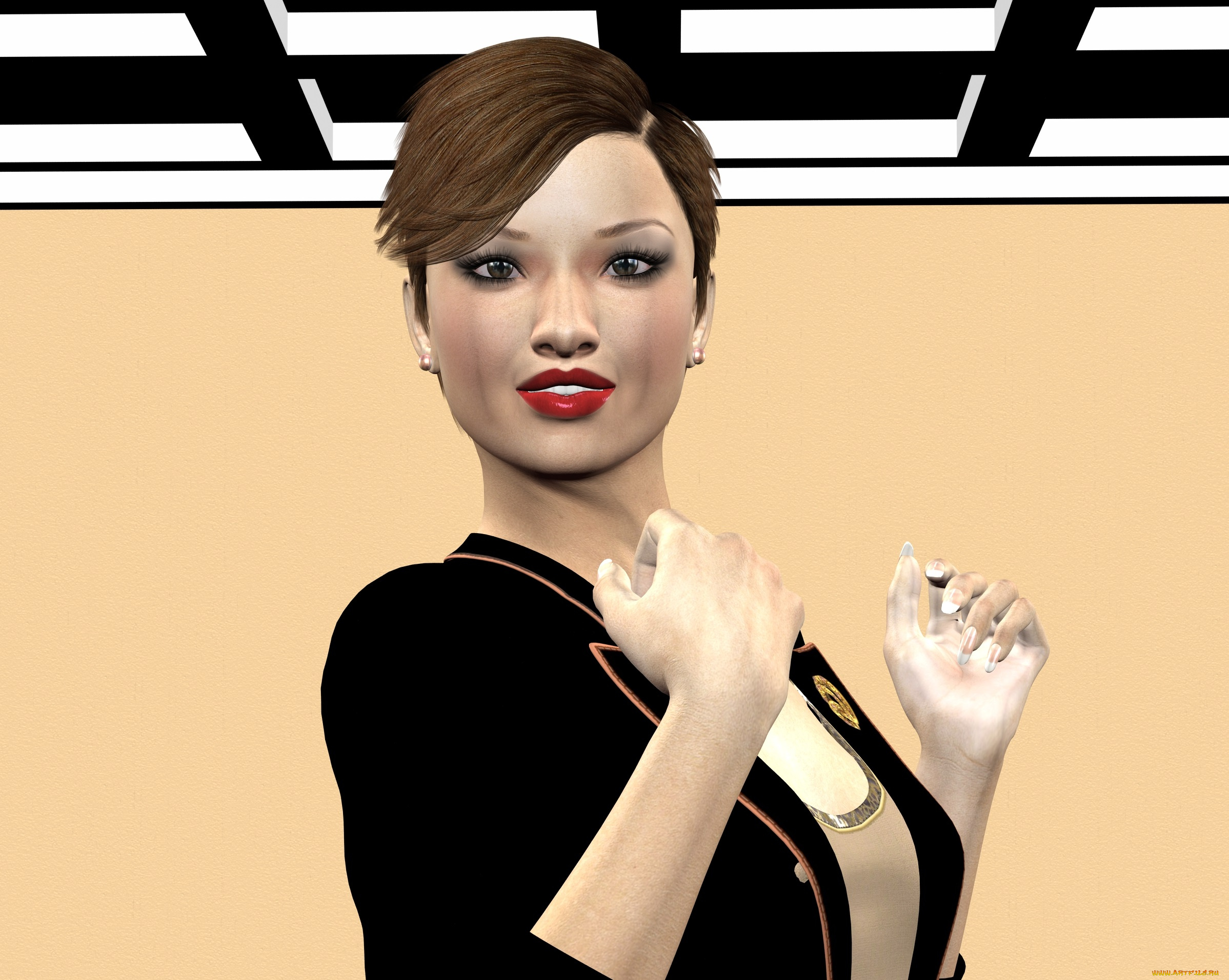 3д, графика, люди, , people, взгляд, девушка, фон