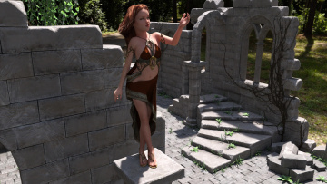 обоя 3д графика, люди , people, фон, взгляд, девушка