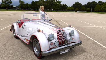 Картинка 3д+графика люди-авто мото+ people-+car+ +moto фон взгляд девушка