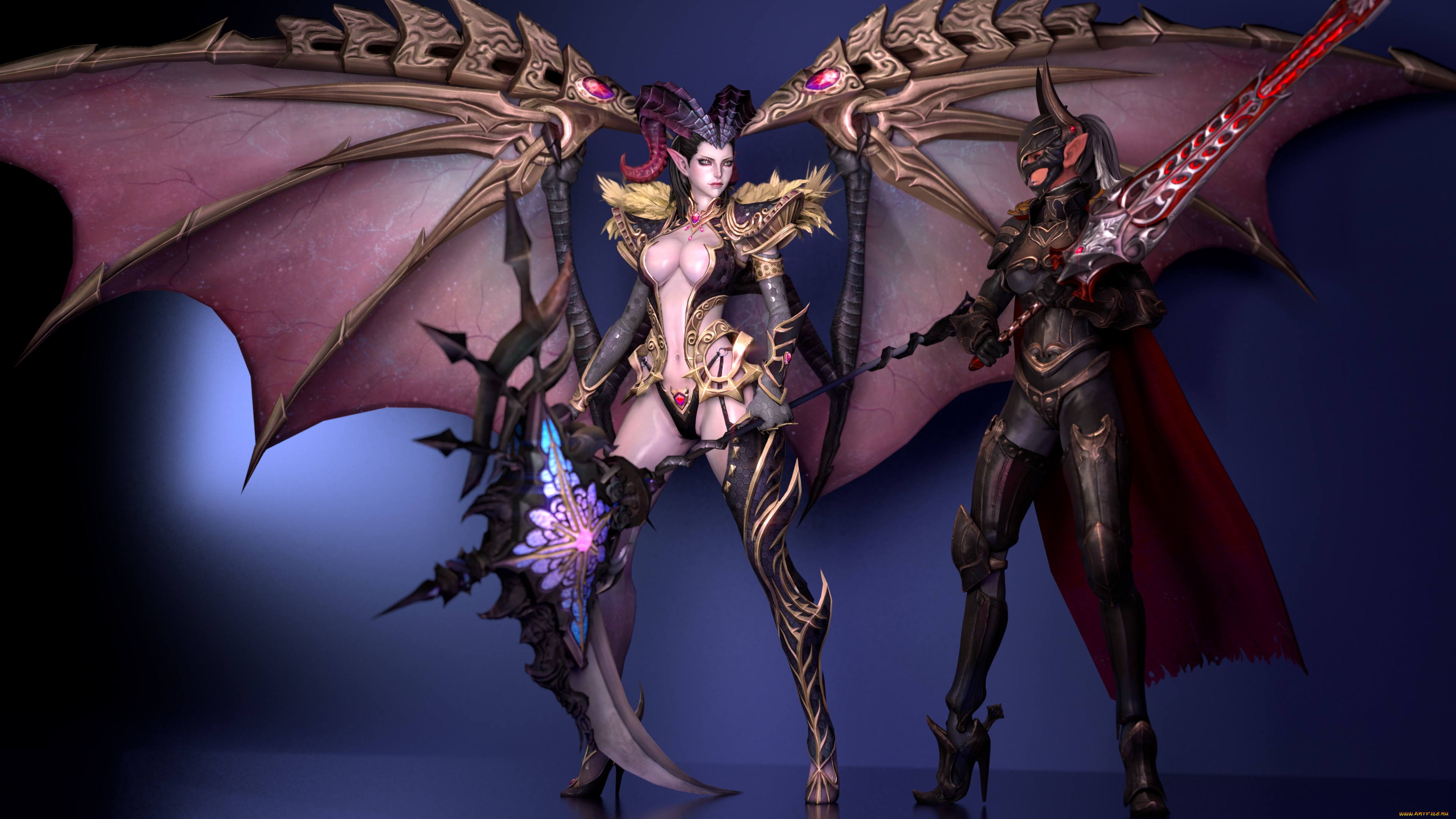 3д, графика, существа, , creatures, фон, взгляд, девушка