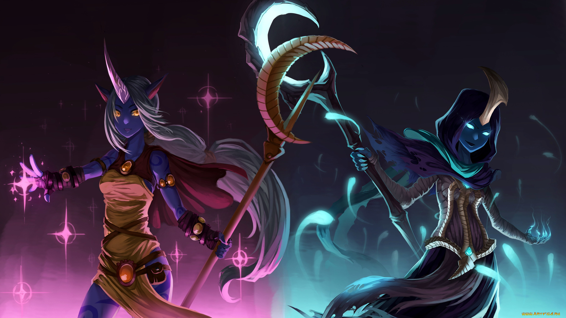 видео, игры, league, of, legends, посох, рог, сорака