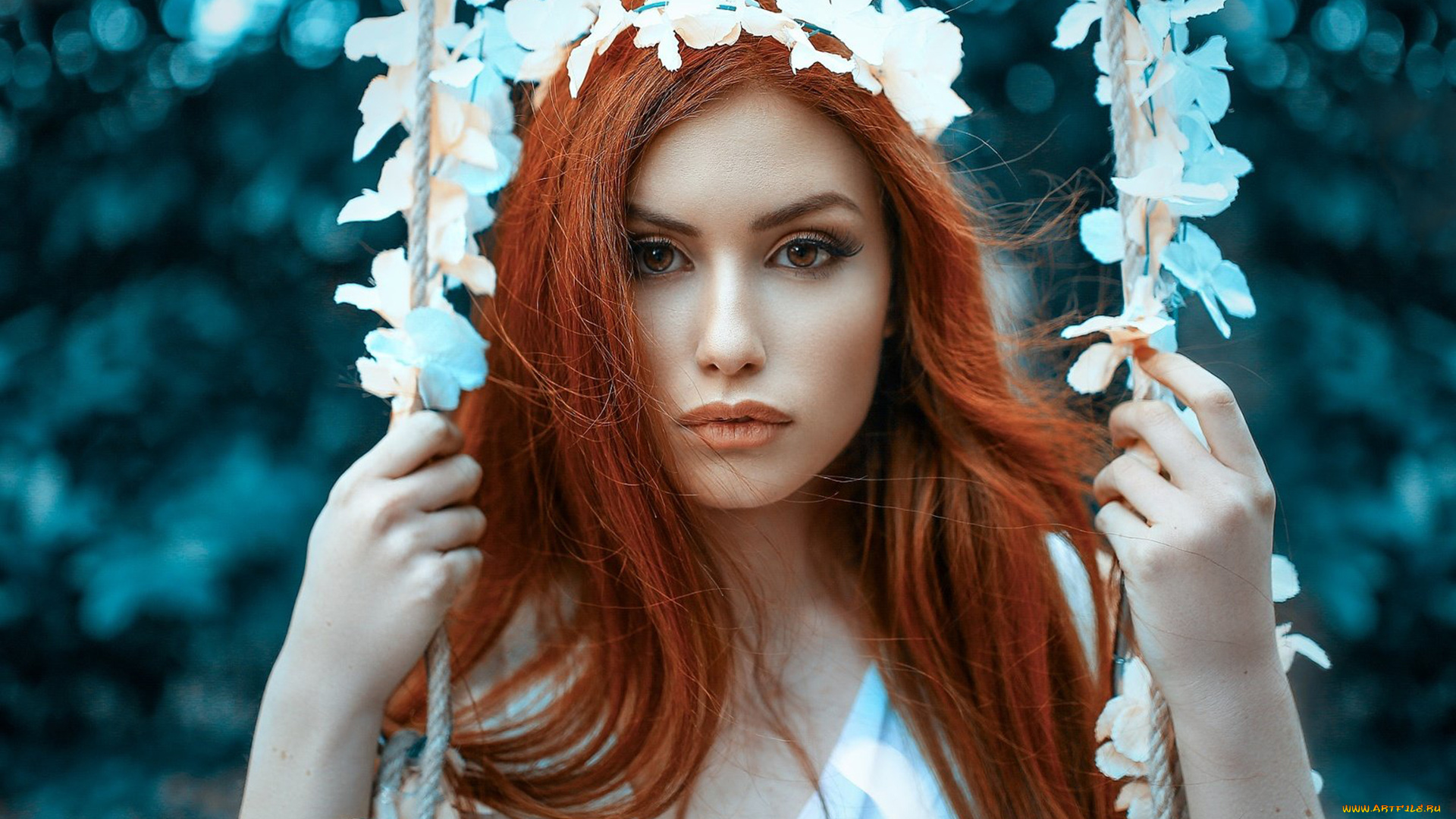 девушки, -, лица, , портреты, девушка, портрет, причёска, модель, рыжеволосая, лицо, макияж, взгляд, красотка