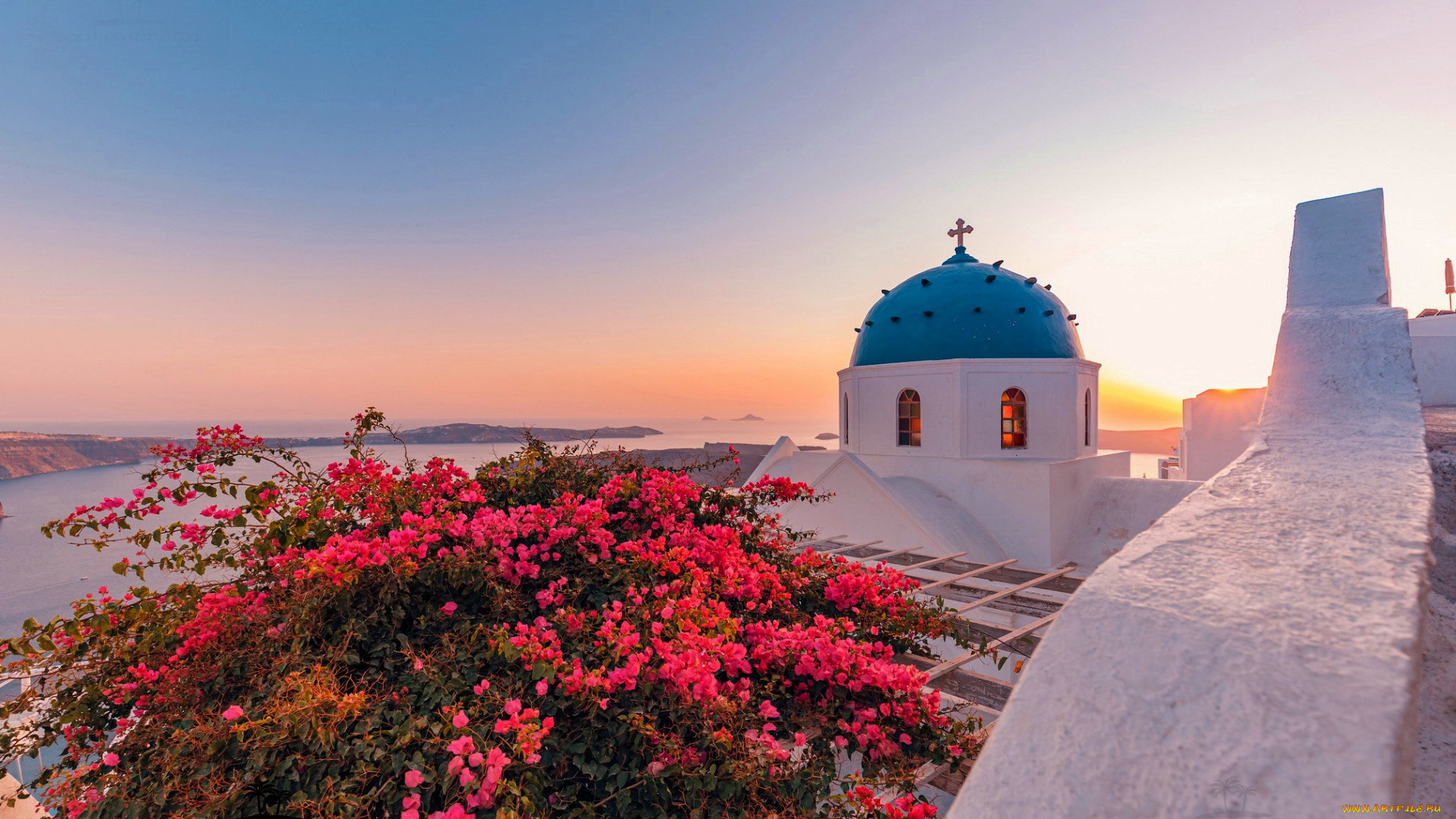 города, санторини, , греция, церковь