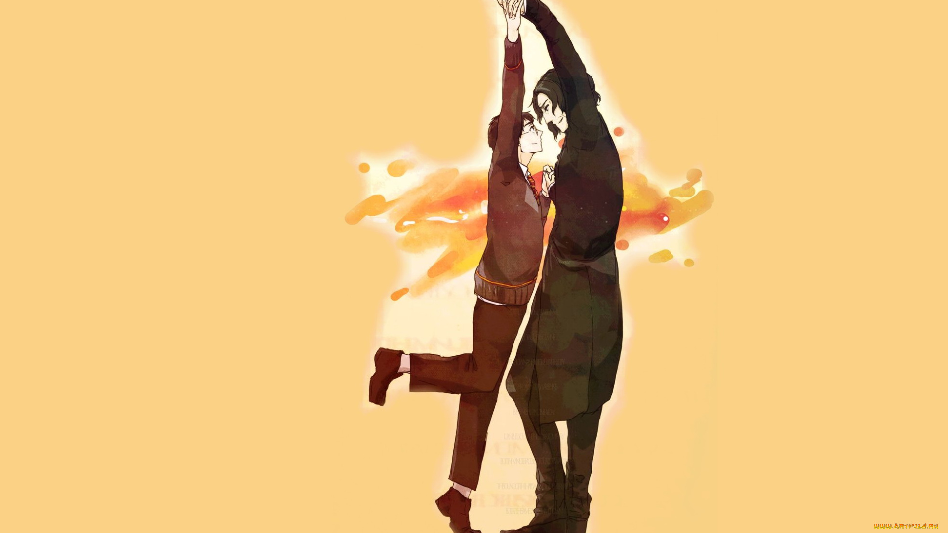 рисованное, кино, , мультфильмы, гарри, поттер, северус, снейп, танец