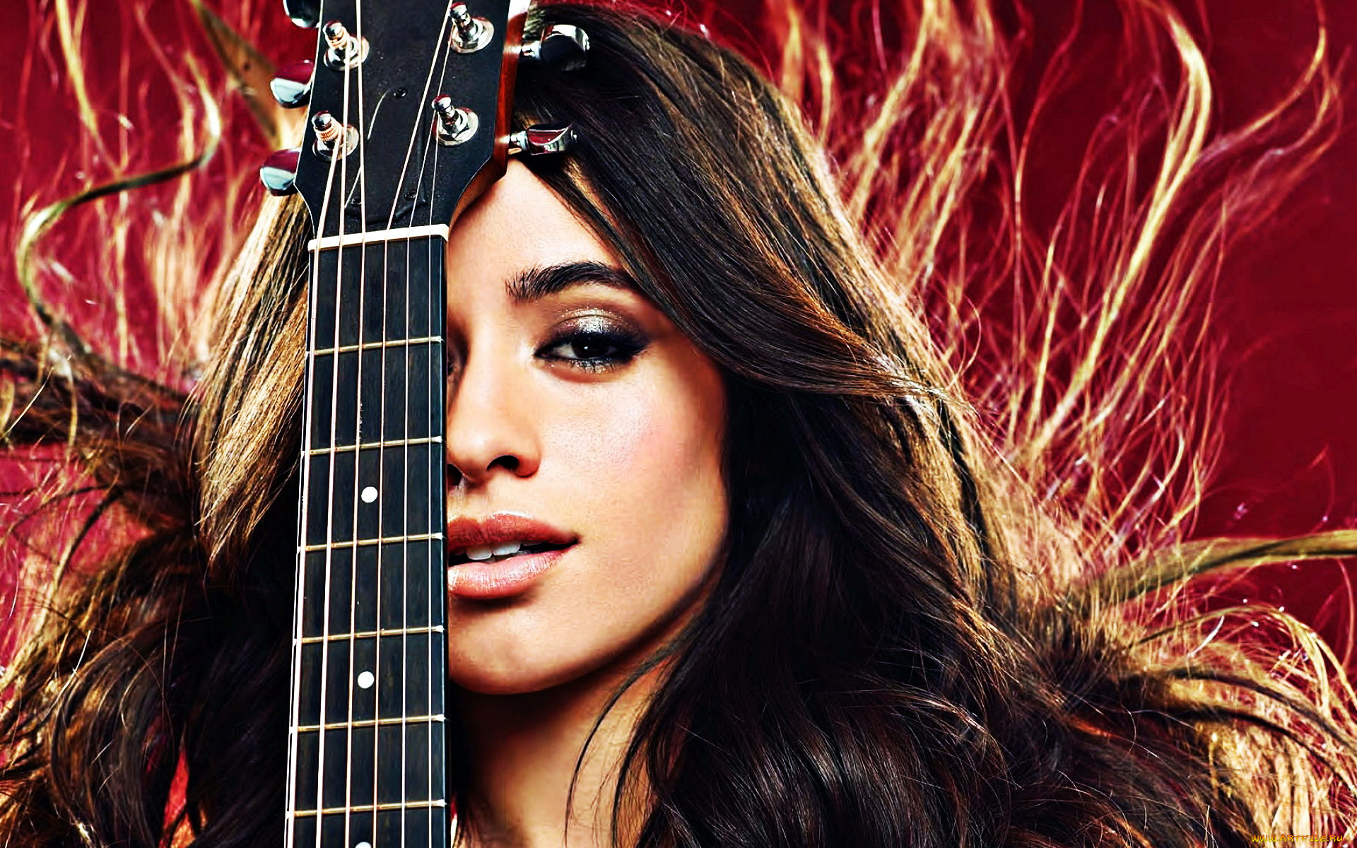 музыка, camila, cabello, гитара