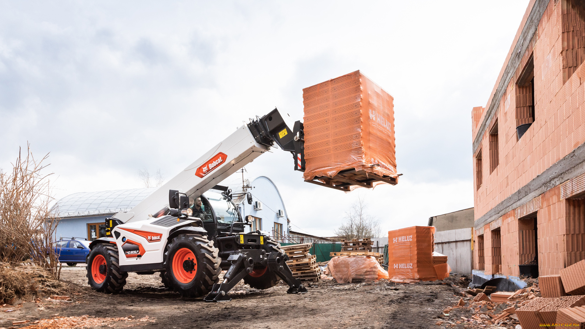 техника, телескопические, автопогрузчики, bobcat