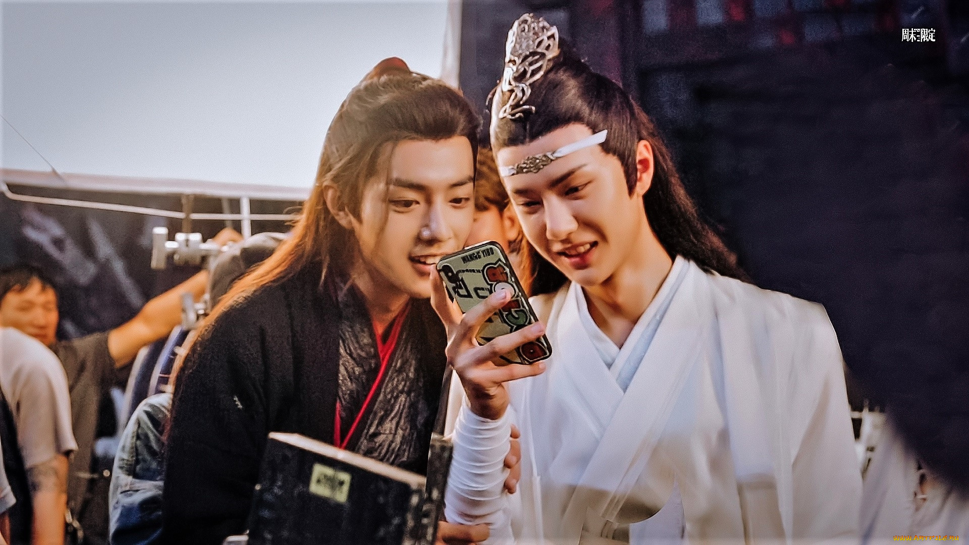 разное, знаменитости, сяо, чжань, ван, ибо, костюмы, люди, телефон