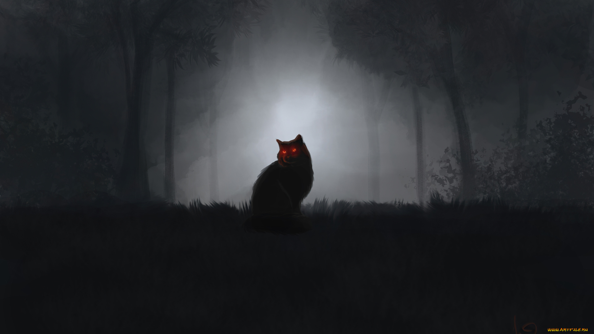 рисованное, животные, , коты, кот, кошка