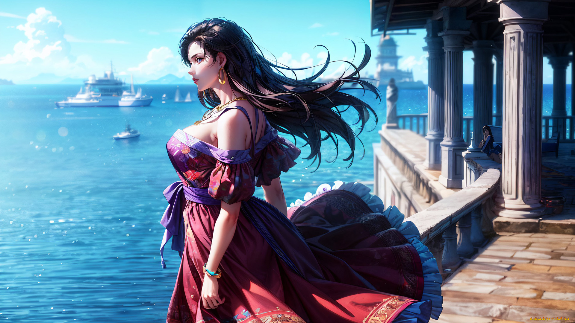 аниме, город, , улицы, , интерьер, , здания, нейросети, графика, нейроарт, ai, art, нейронные, сети, рисунки, нейро, искусство