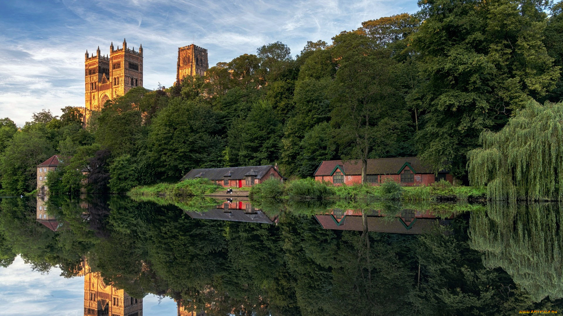 durham, city, river, wear, england, города, -, панорамы, durham, city, river, wear