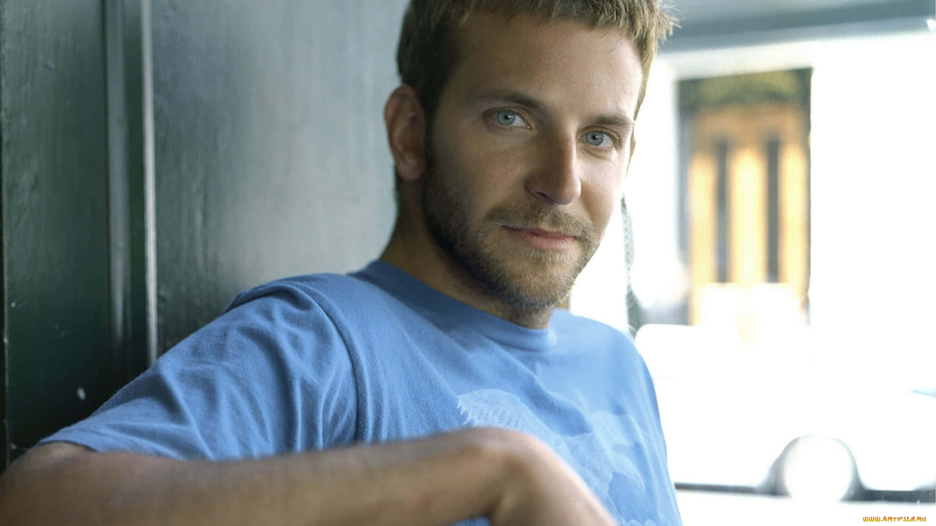 мужчины, bradley, cooper, актер, футболка, лицо, окно
