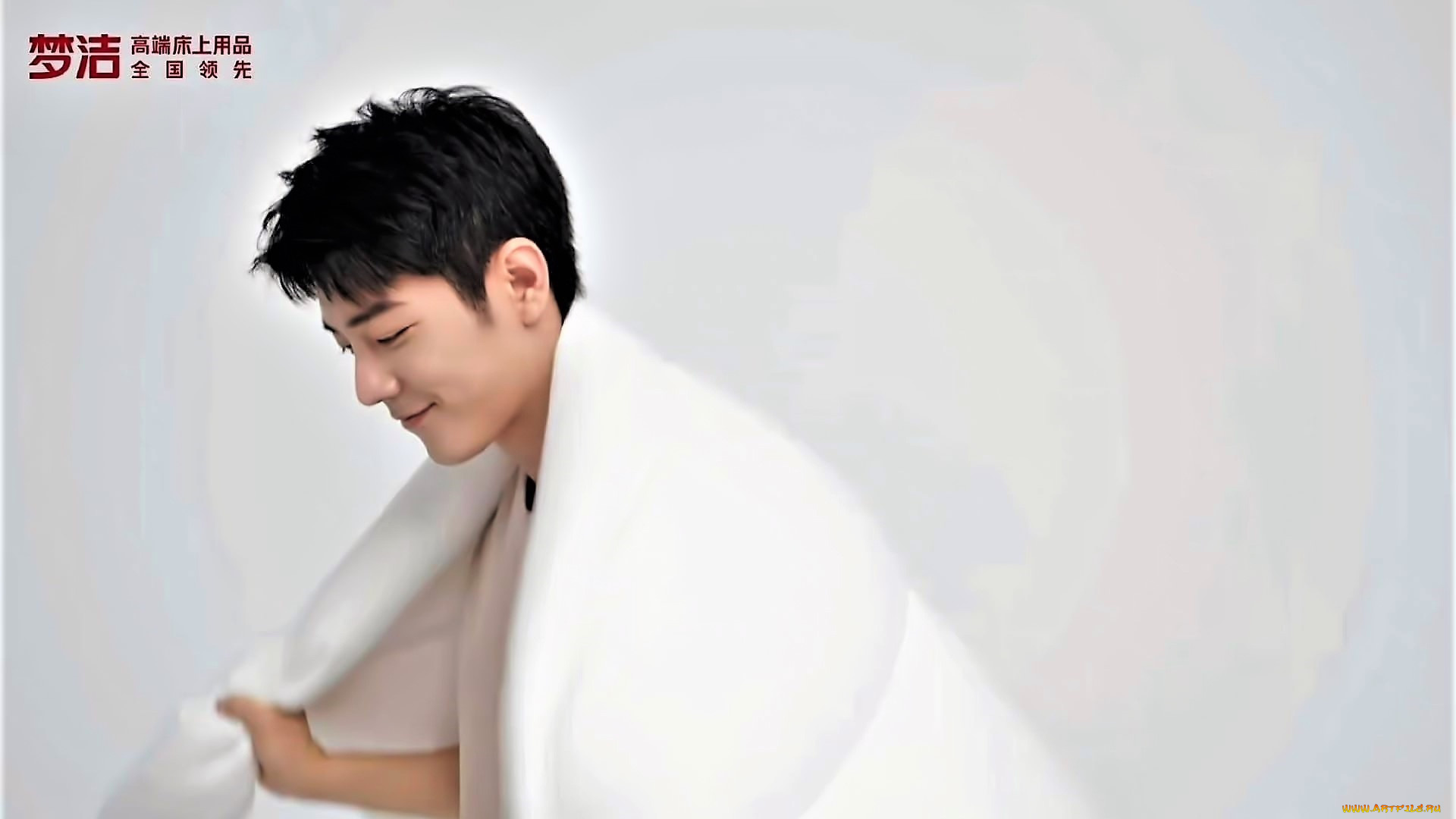 мужчины, xiao, zhan, актер, плед