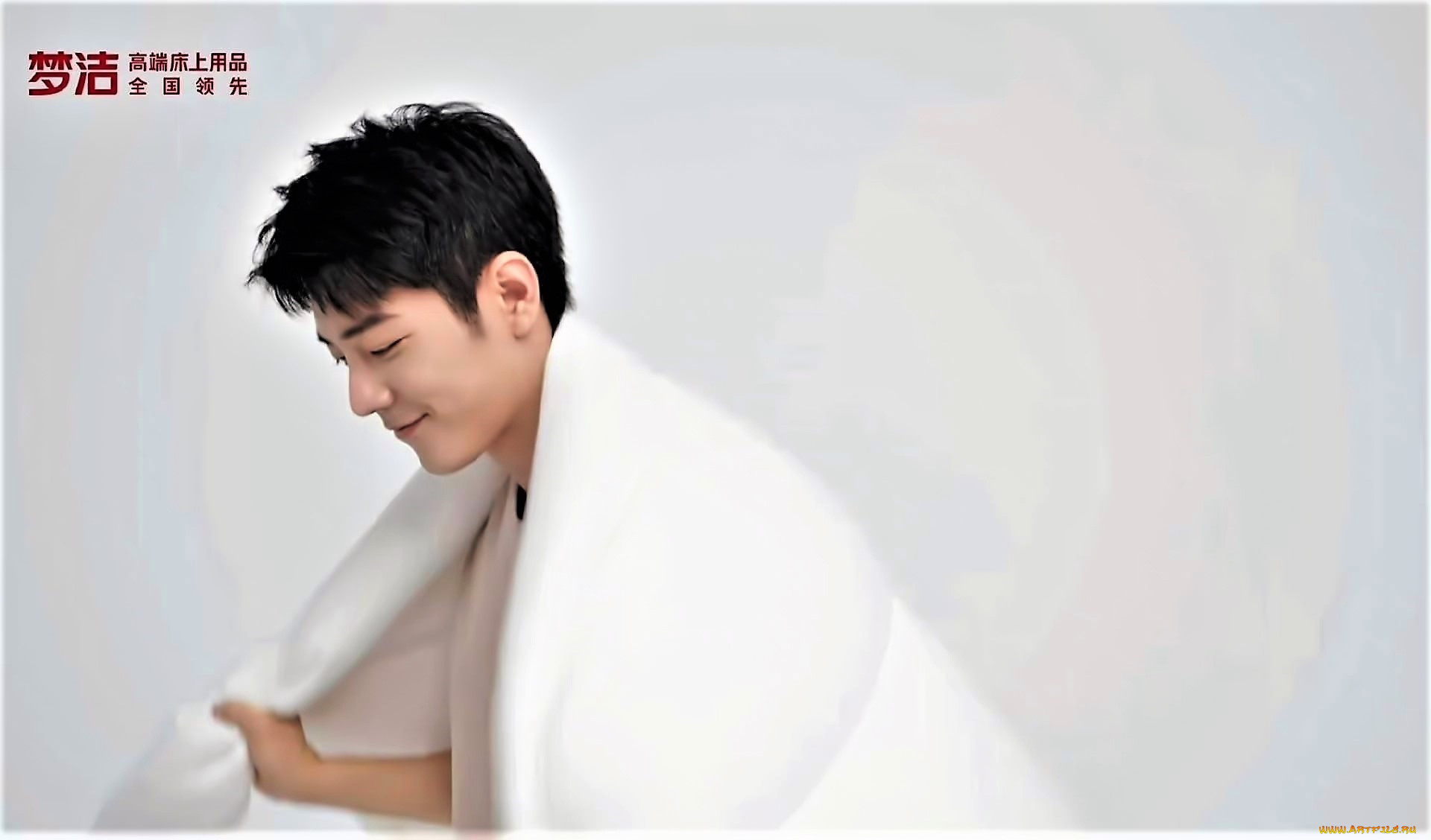 мужчины, xiao, zhan, актер, плед