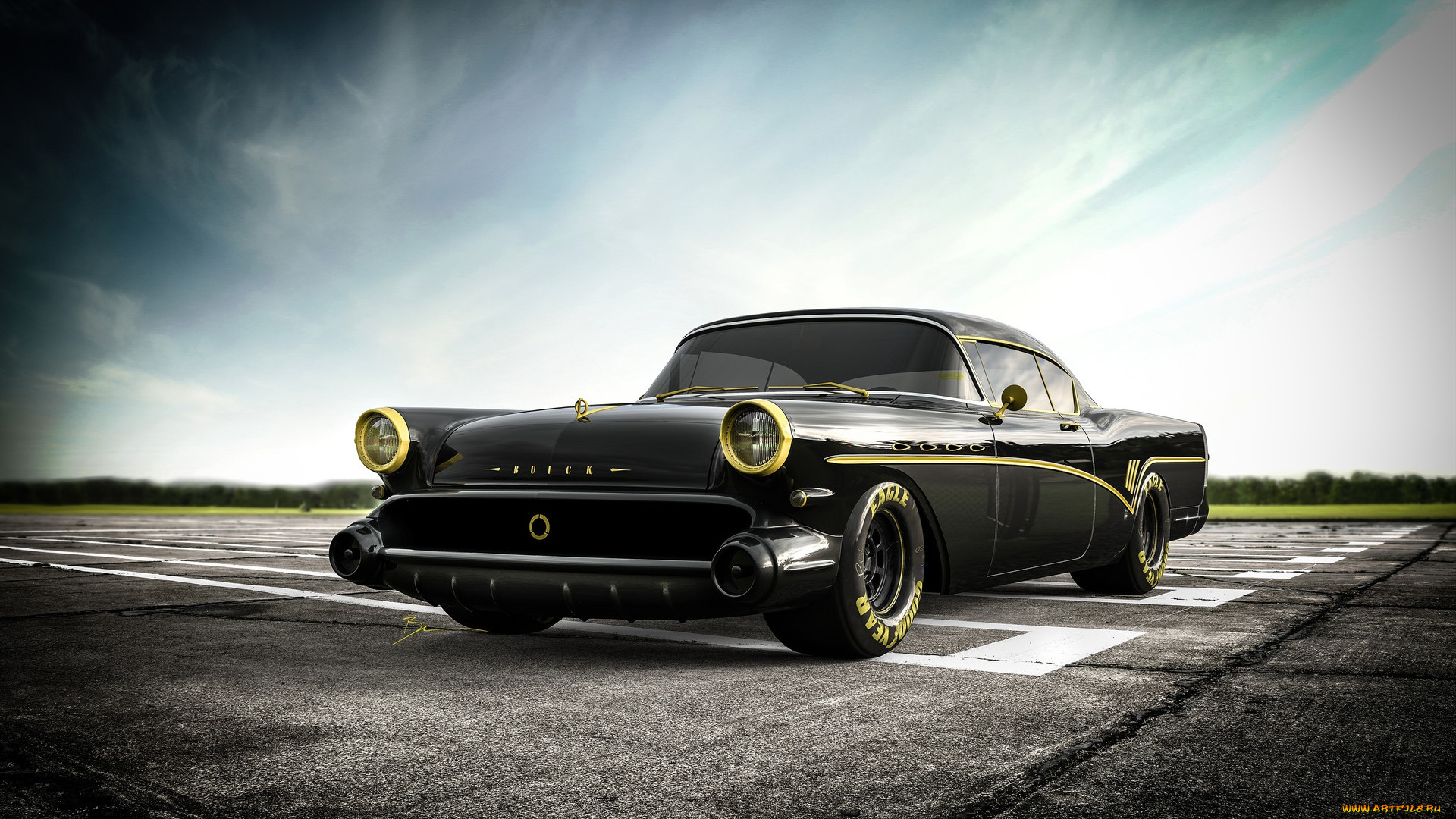 автомобили, 3д, автомобиль, бьюик, бенуа, фрейлон, олдтаймеры, американские, тюнинг, реставрация