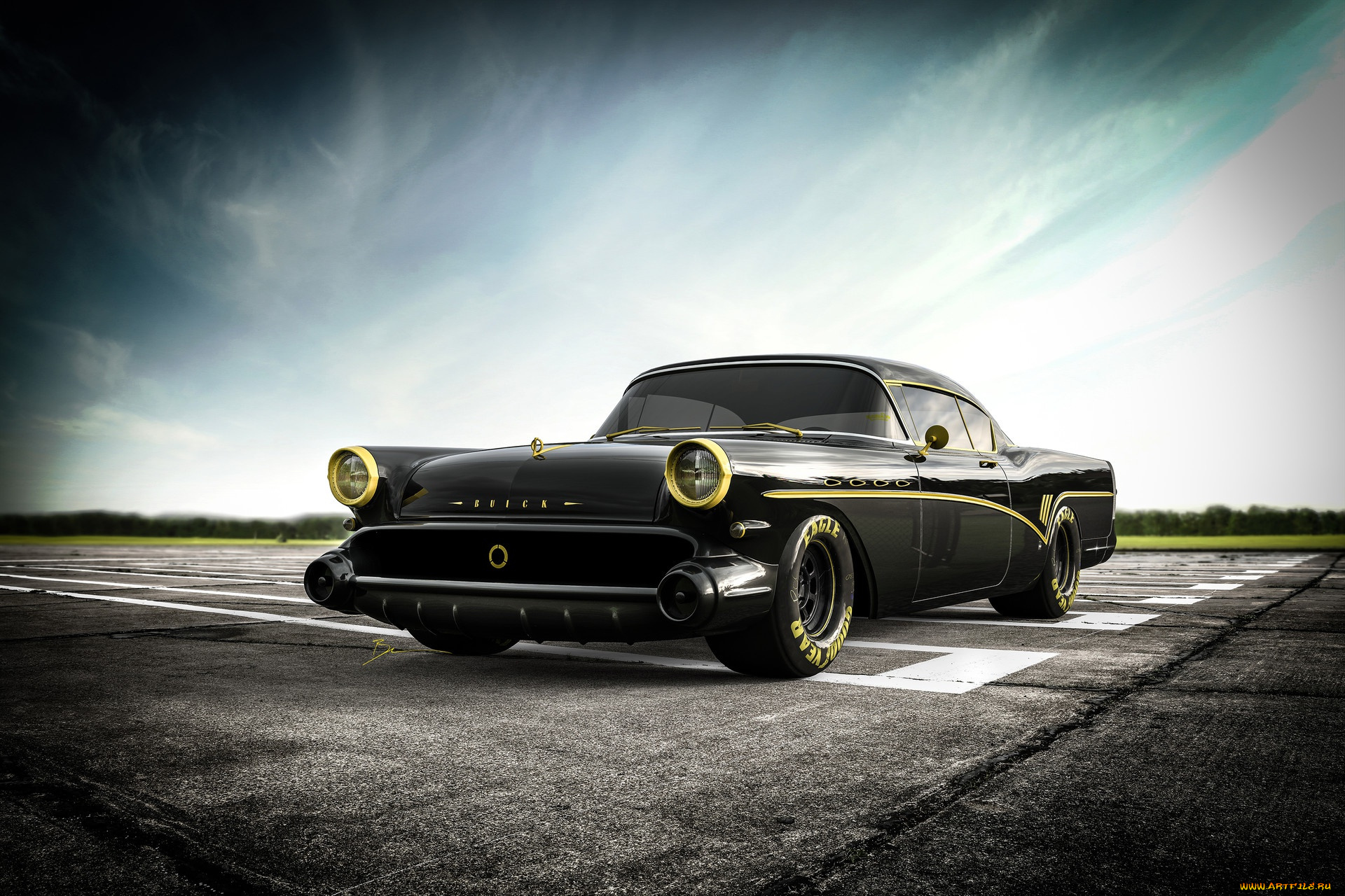 автомобили, 3д, автомобиль, бьюик, бенуа, фрейлон, олдтаймеры, американские, тюнинг, реставрация